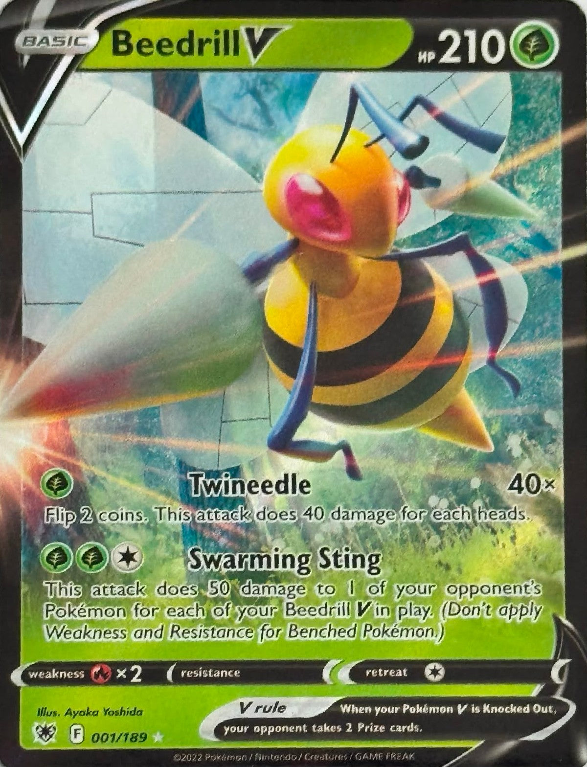 Pokémon Tcg Beedrill V 001/189