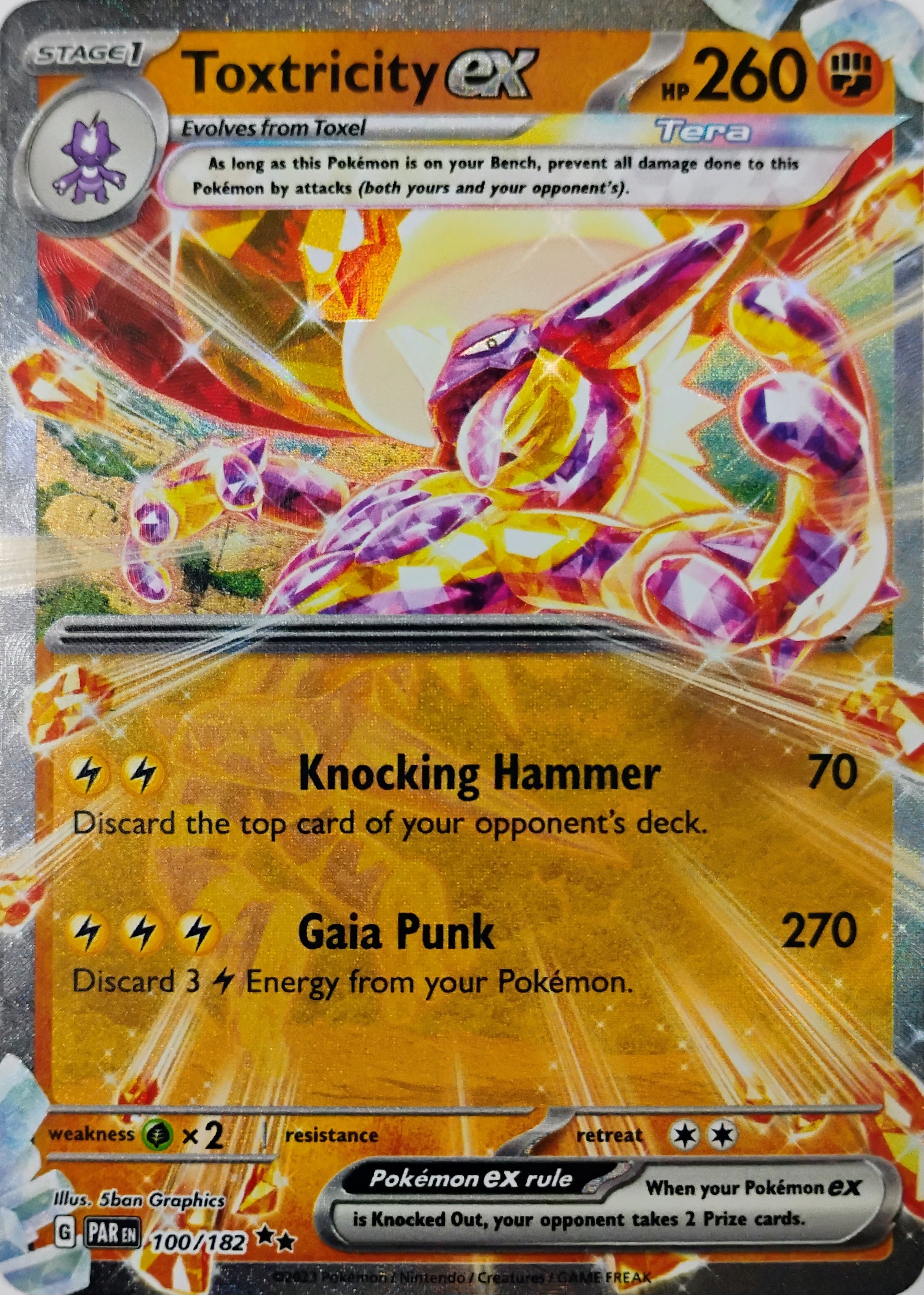 Pokémon tcg Toxtricity Ex 100/182