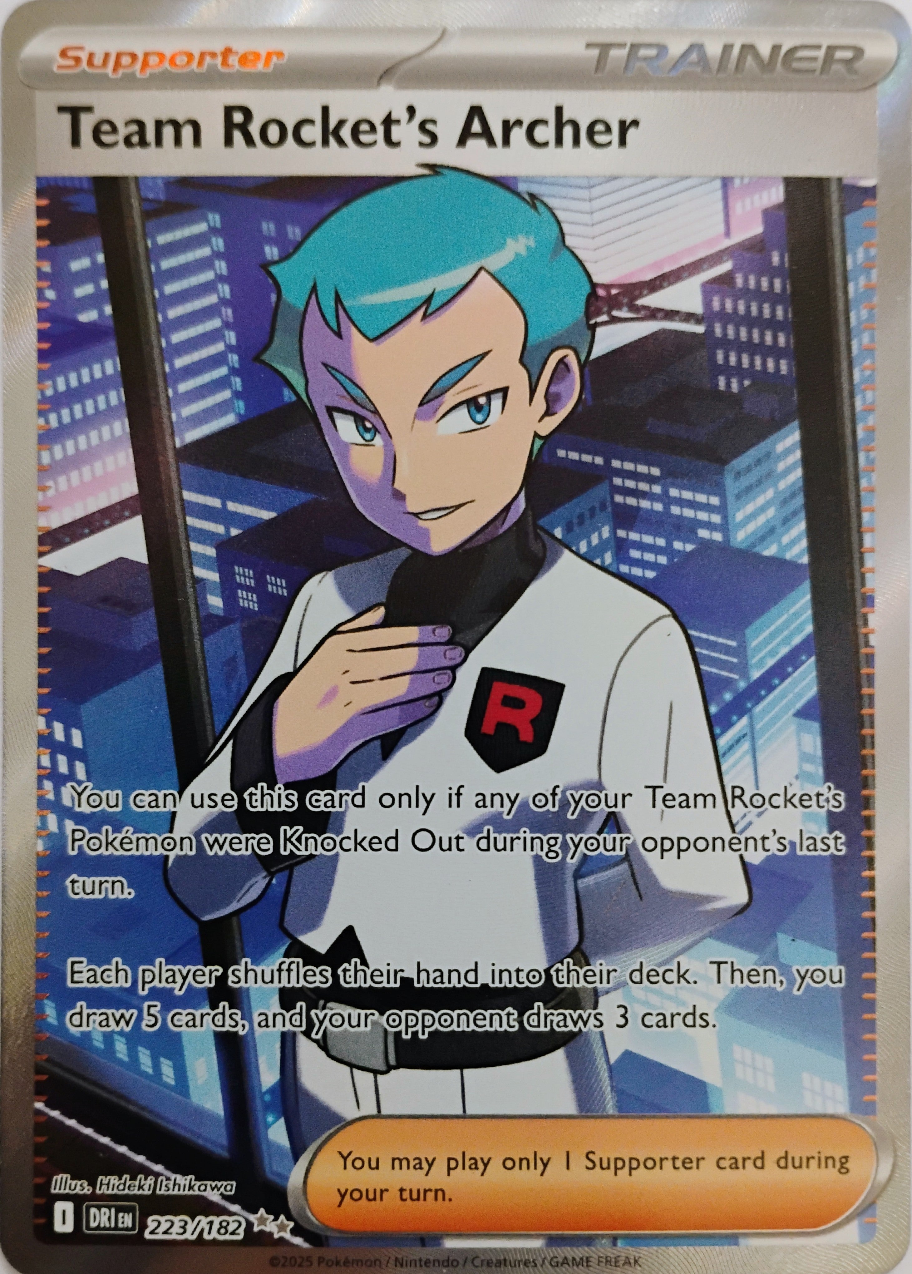 Pokémon tcg Team Rocket's Archer 223/182