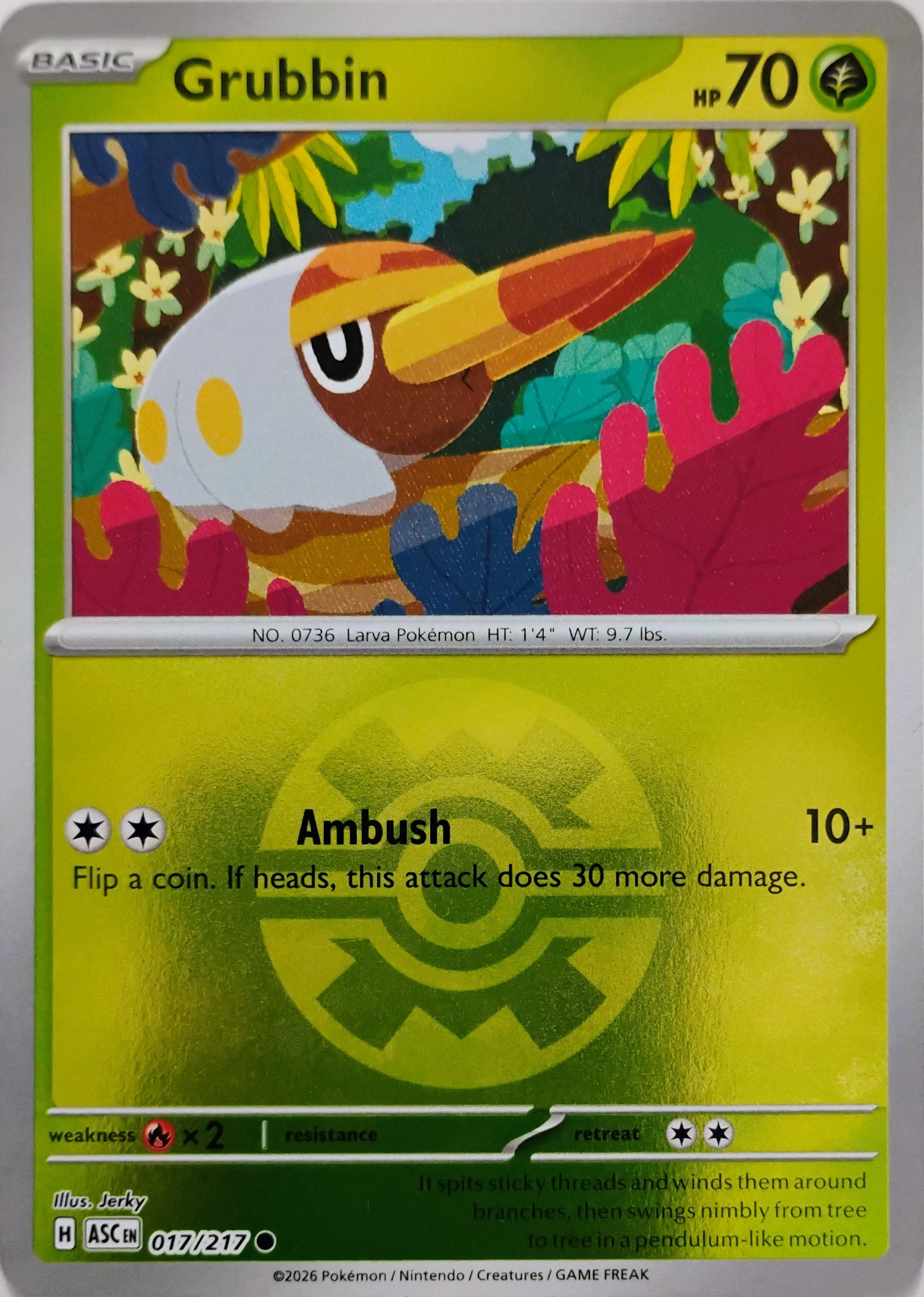 Pokémon tcg Grubbin 017/217 (Quick Ball)