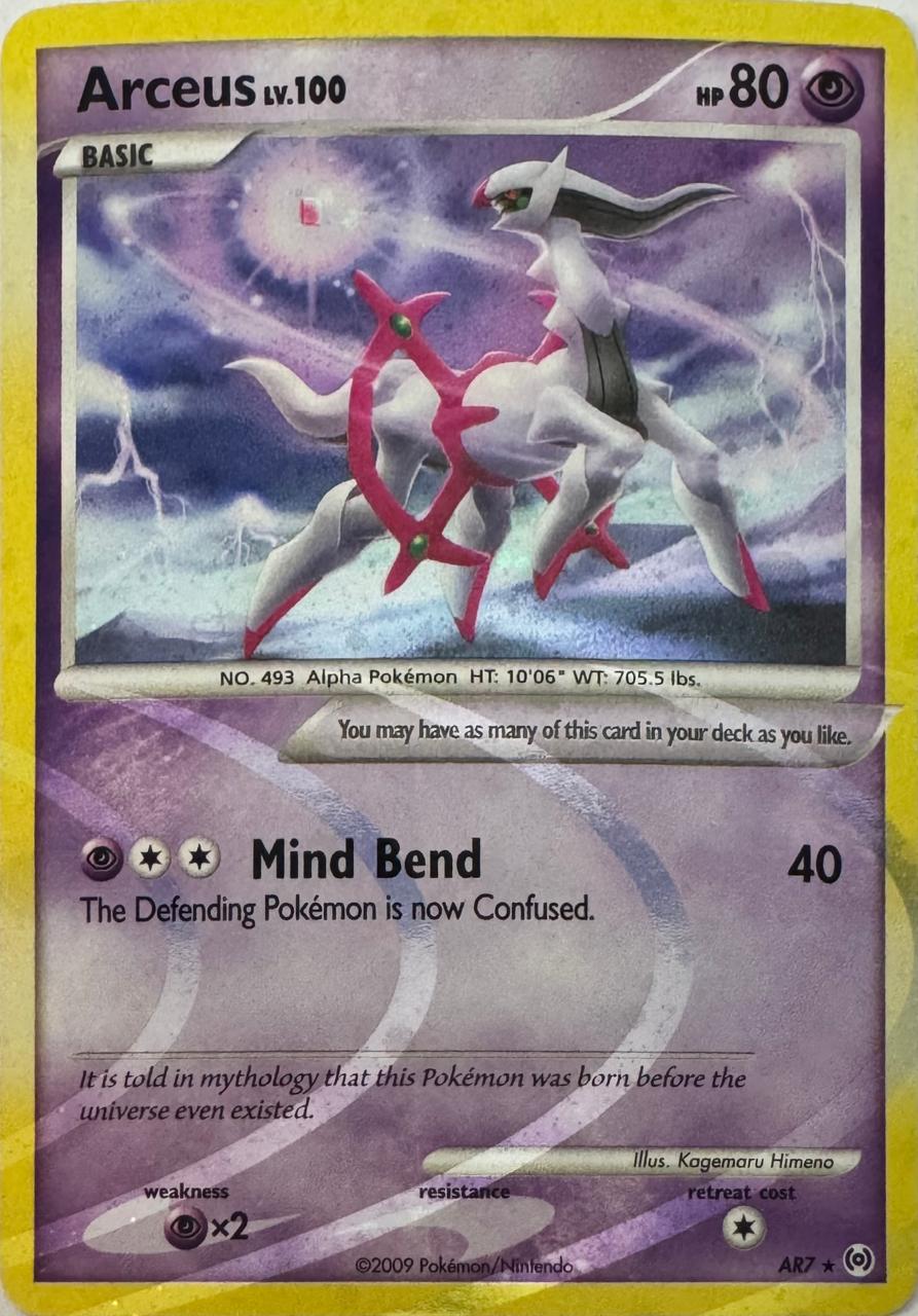 Pokémon Tcg Arceus Lv.100 AR7 Holo Cosmo
