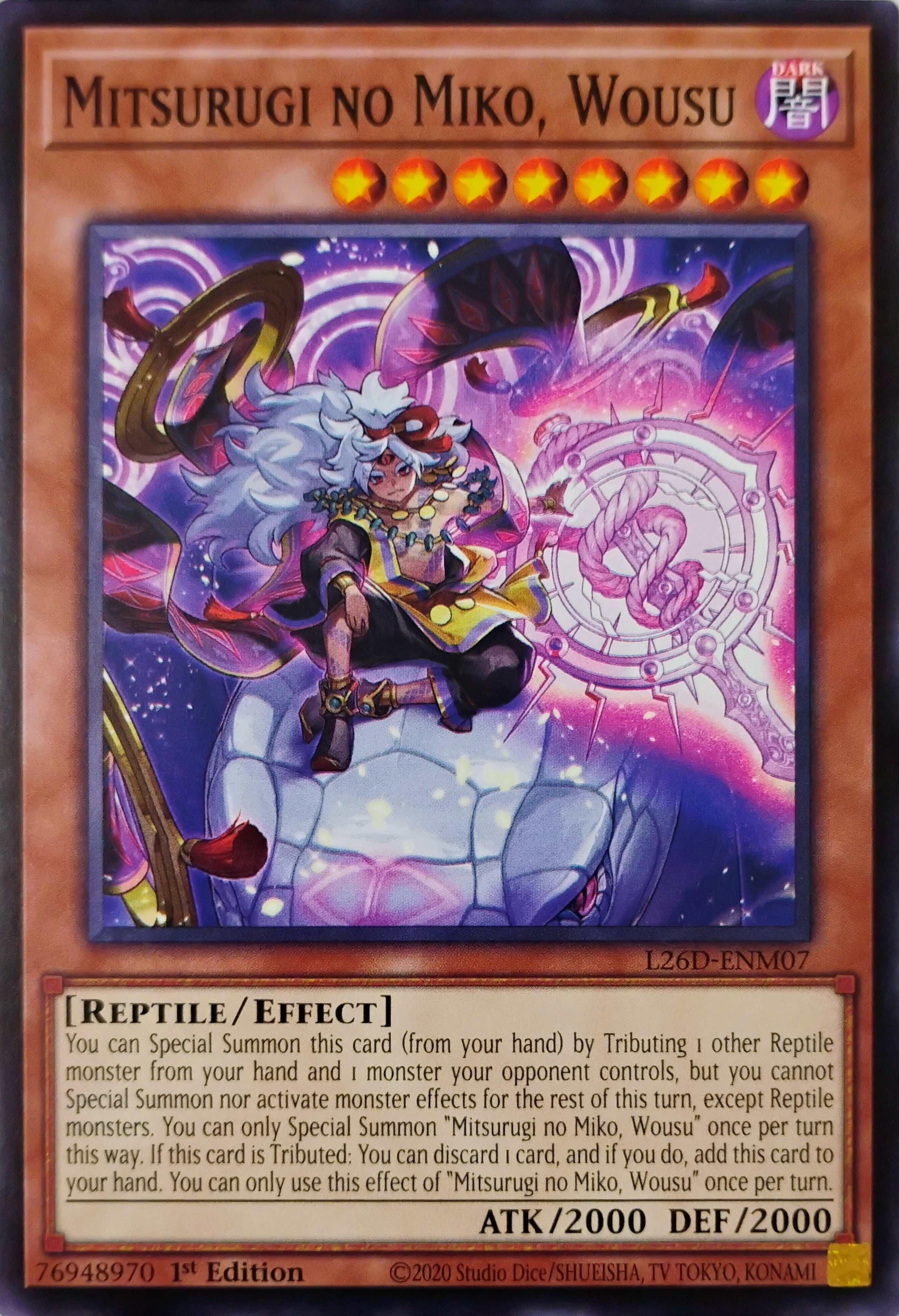Yugioh! Mitsurugi No Miko, Wousu L26D-ENM07 1st edition