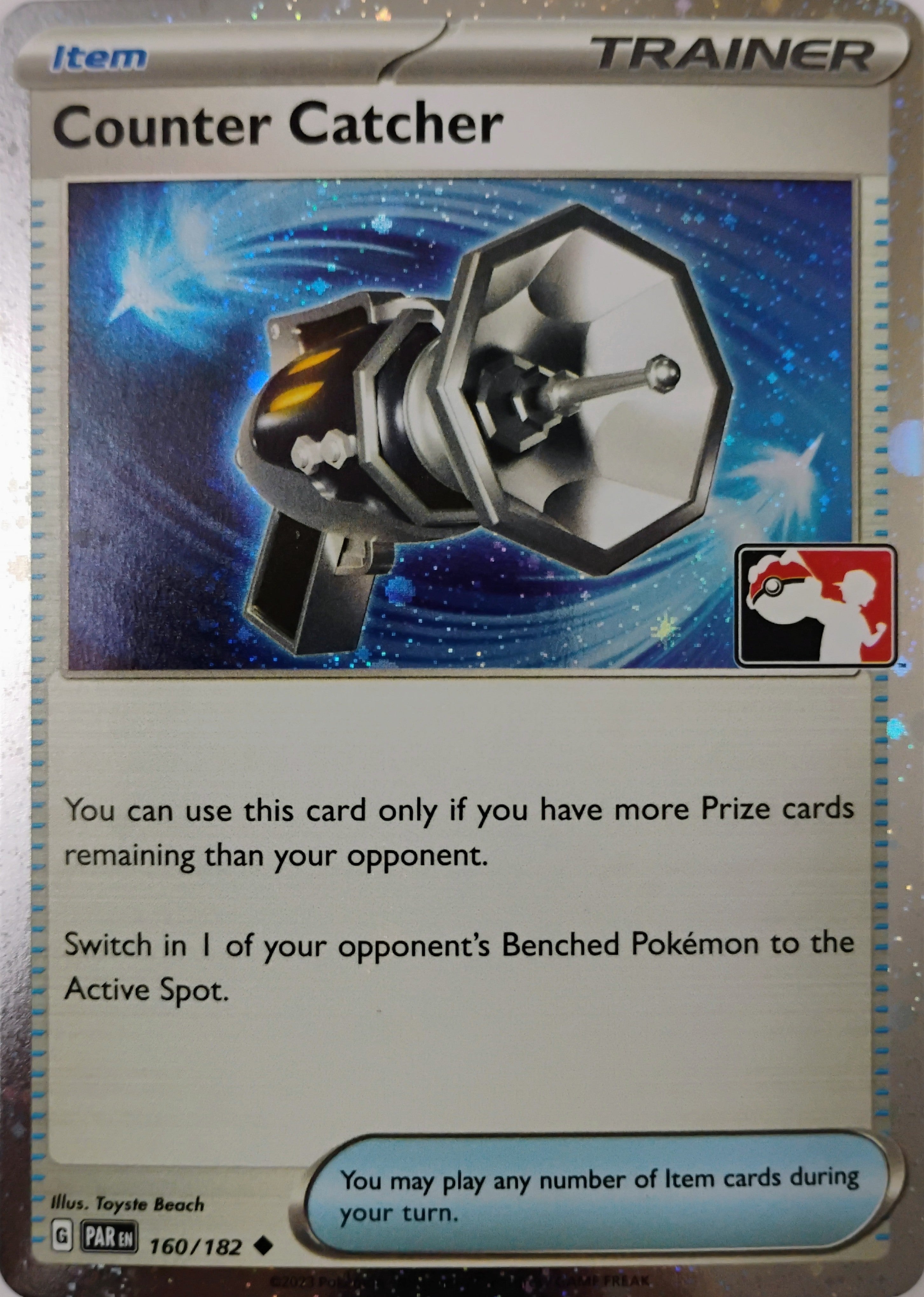 Pokémon tcg Counter Catcher 160/182 (Holo Cosmo) (Liga)