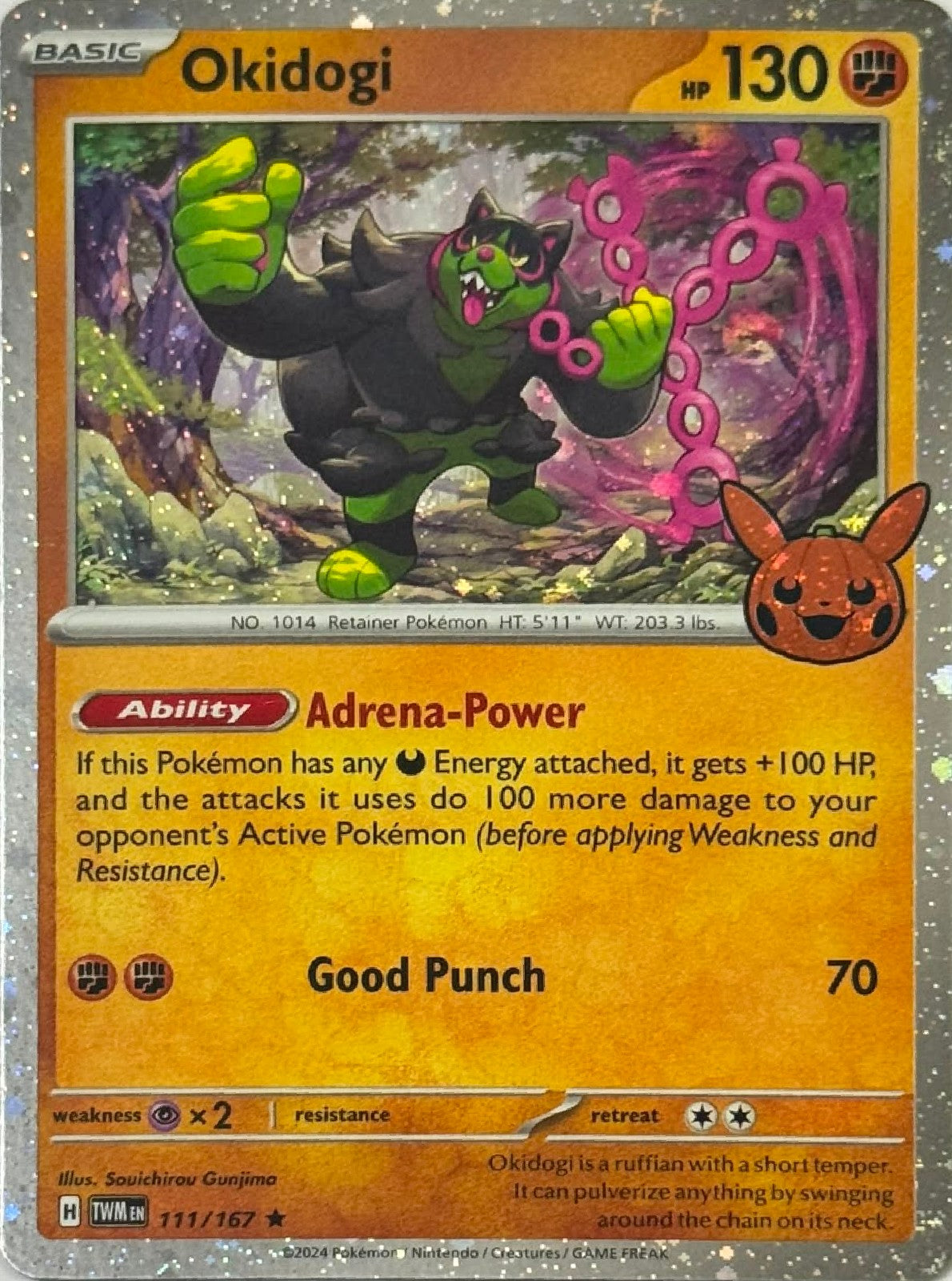 Pokémon Tcg Okidogi 111/167 Holo Cosmo