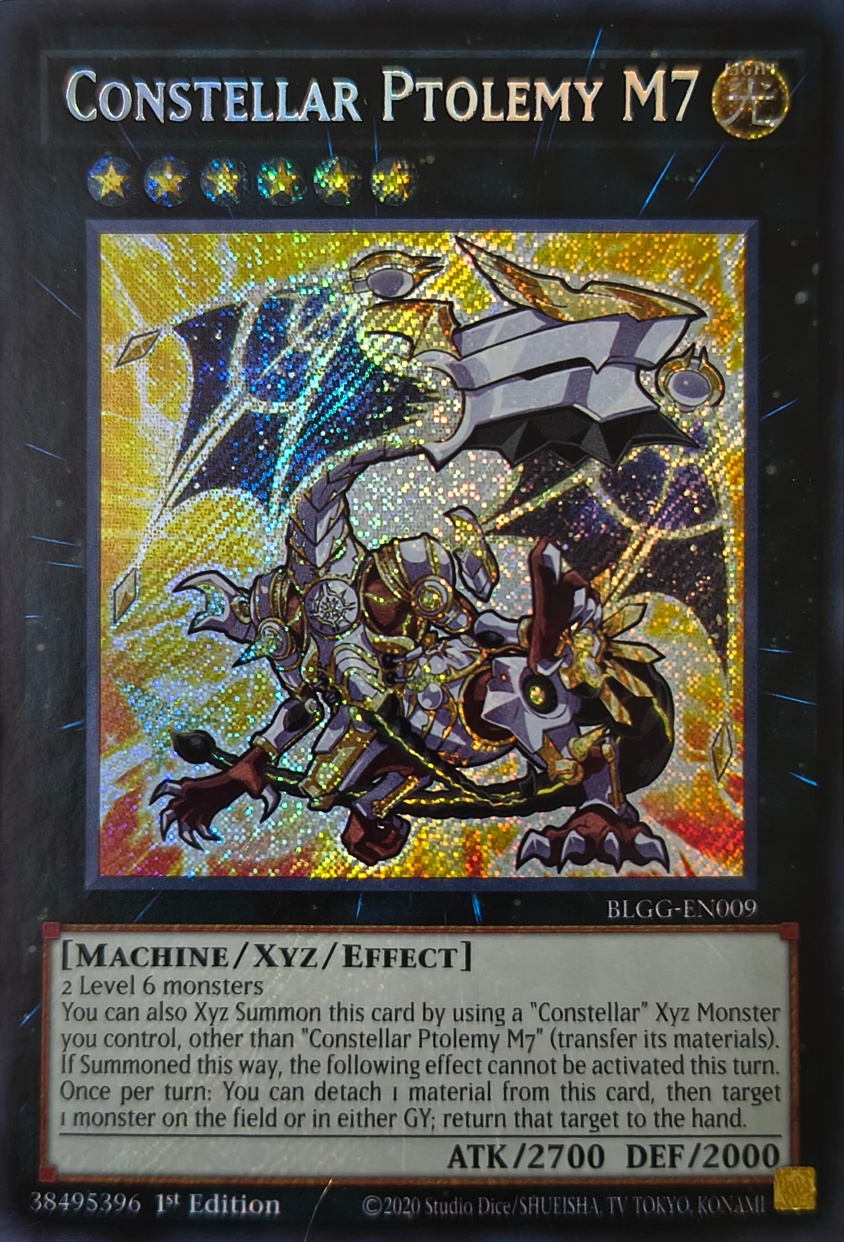 Yugioh! Constellar Ptolemy M7 Blgg-en009 1st edition Secreta