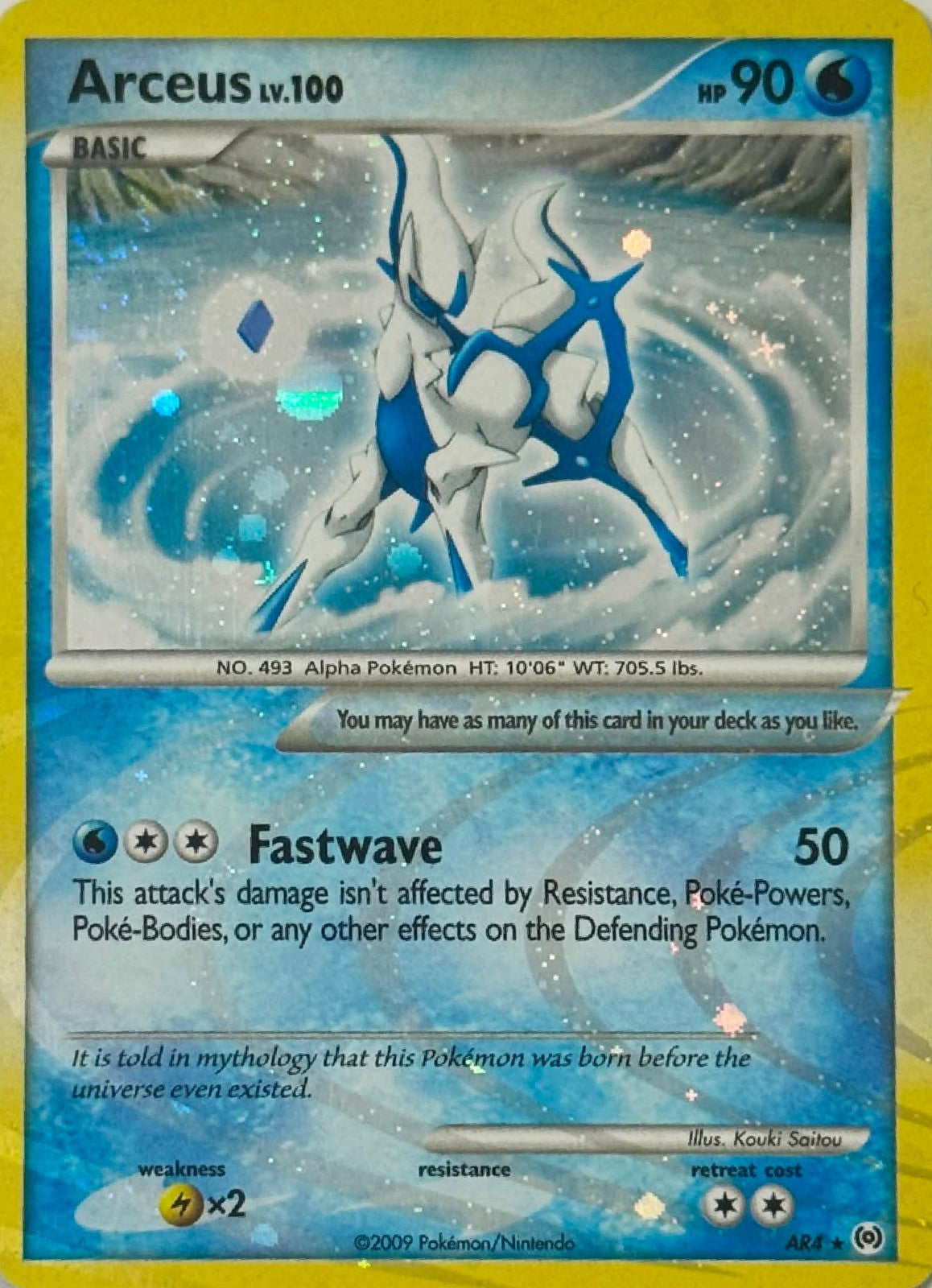 Pokémon Tcg Arceus Lv.100 AR4 Holo