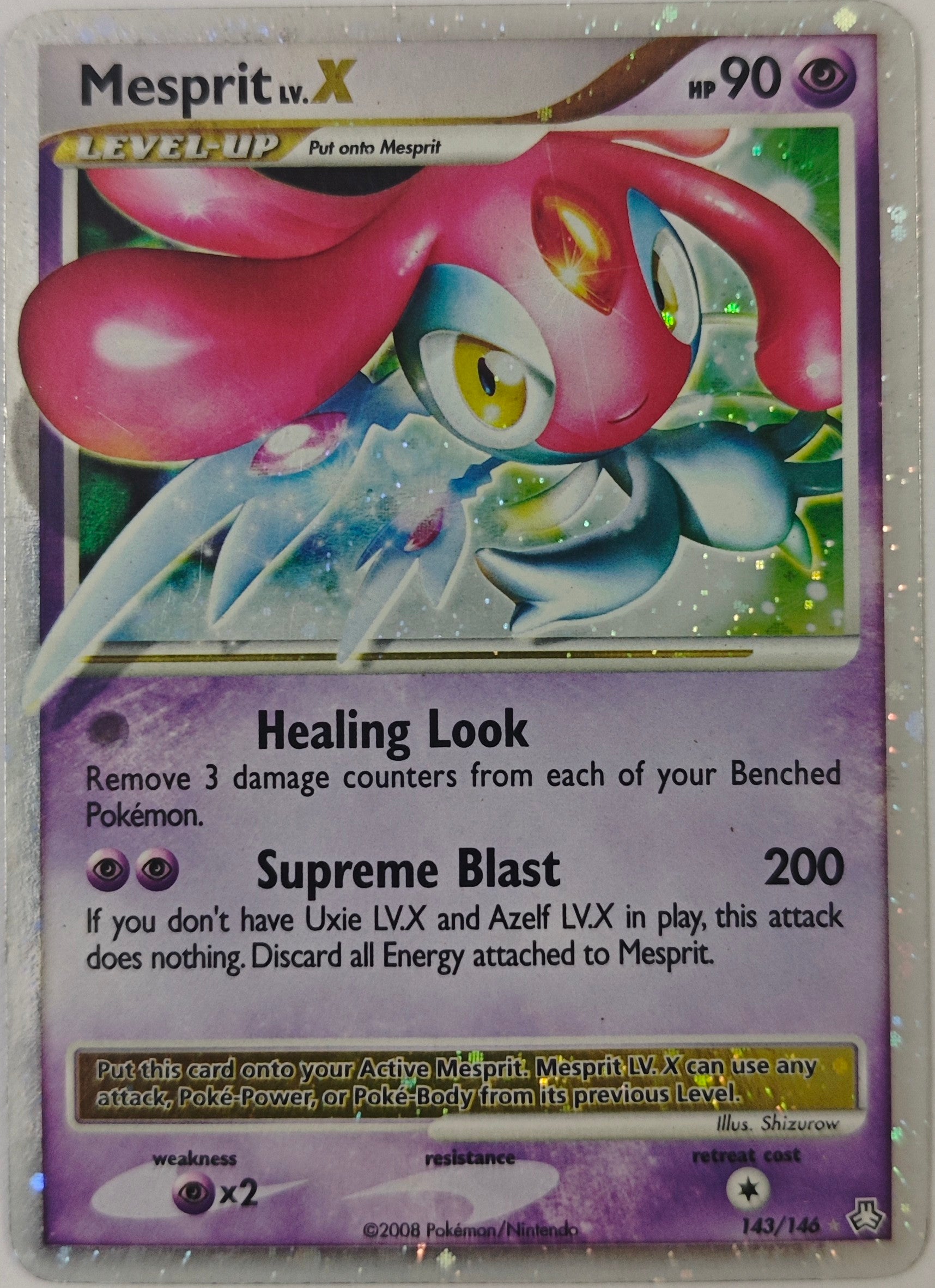 Pokémon Tcg Mesprit LV.X 143/146 Ultra Rare