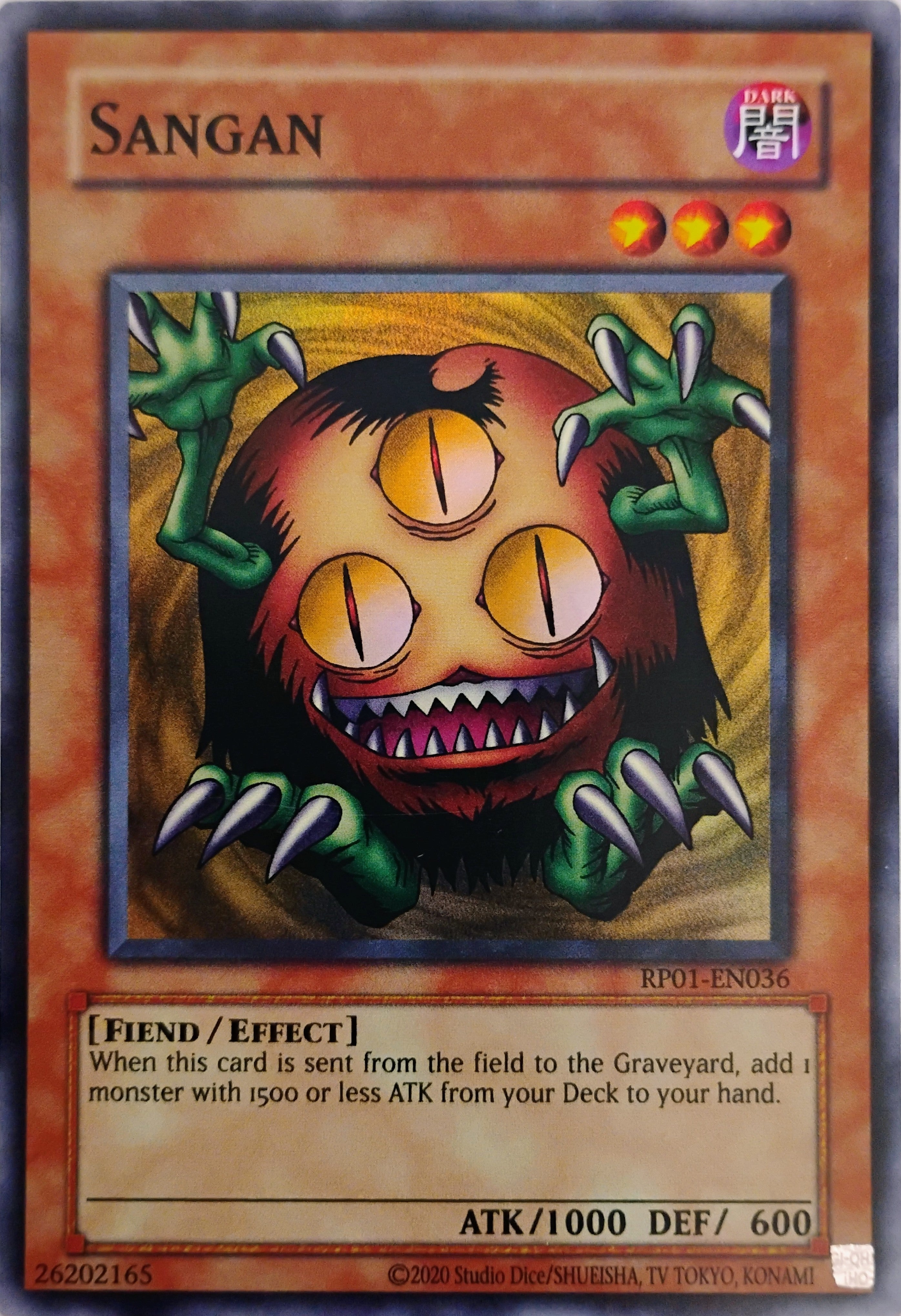 Yugioh! Sangan Rp01-en036 Super Rare