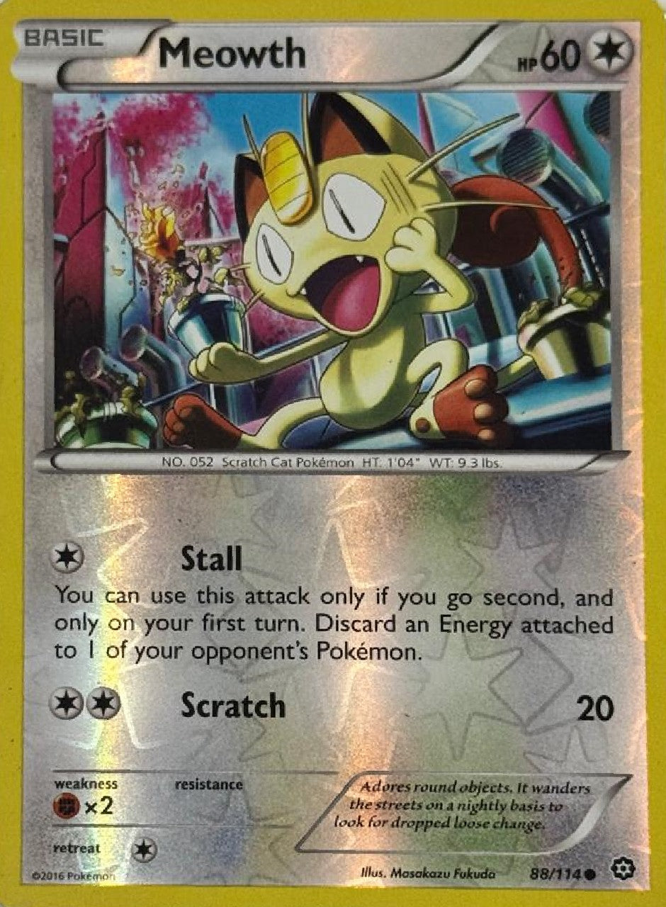 Pokémon Tcg Meowth 88/144 Reverse