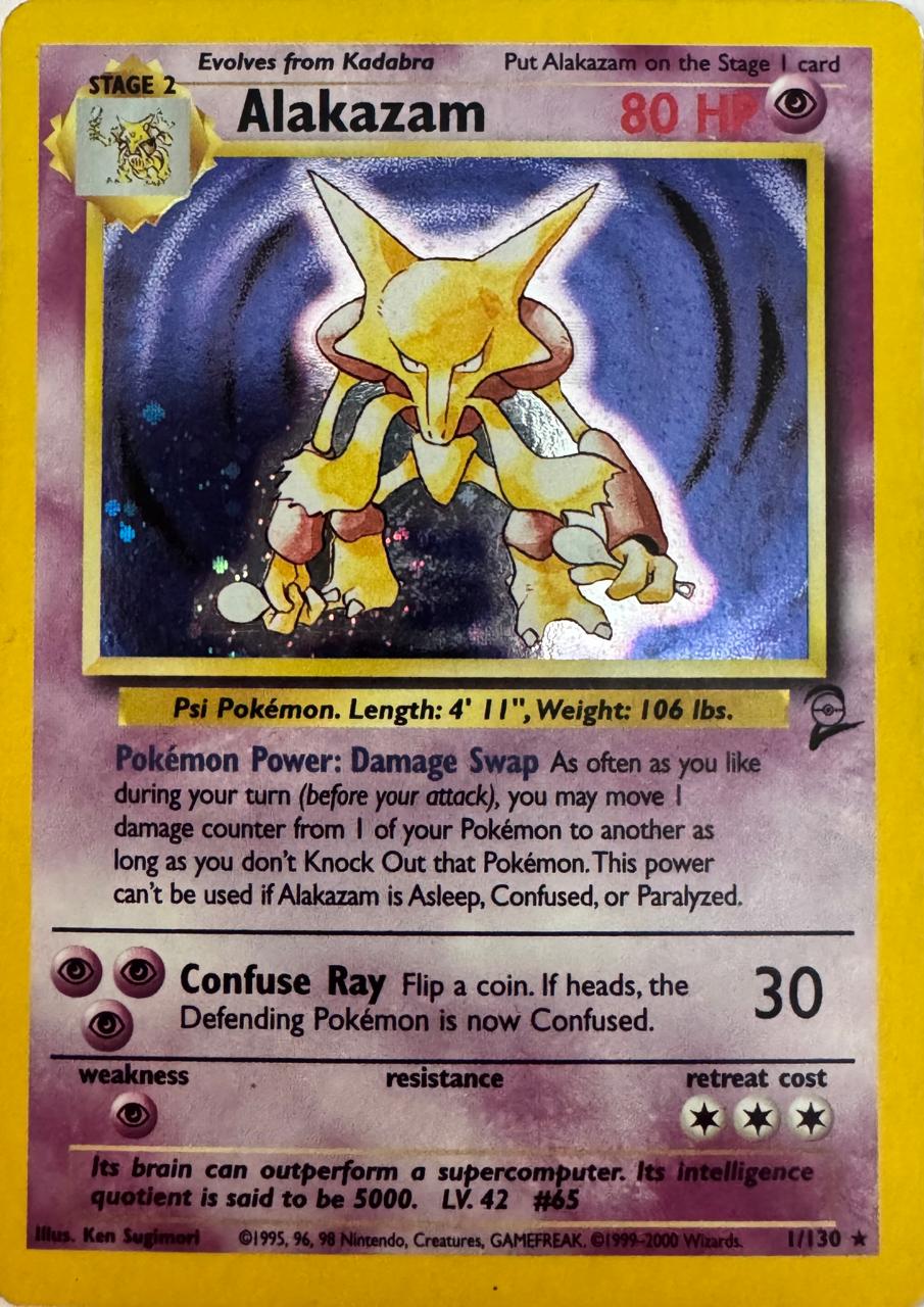 Pokémon tcg Alakazam 11/130 Holo Cosmo