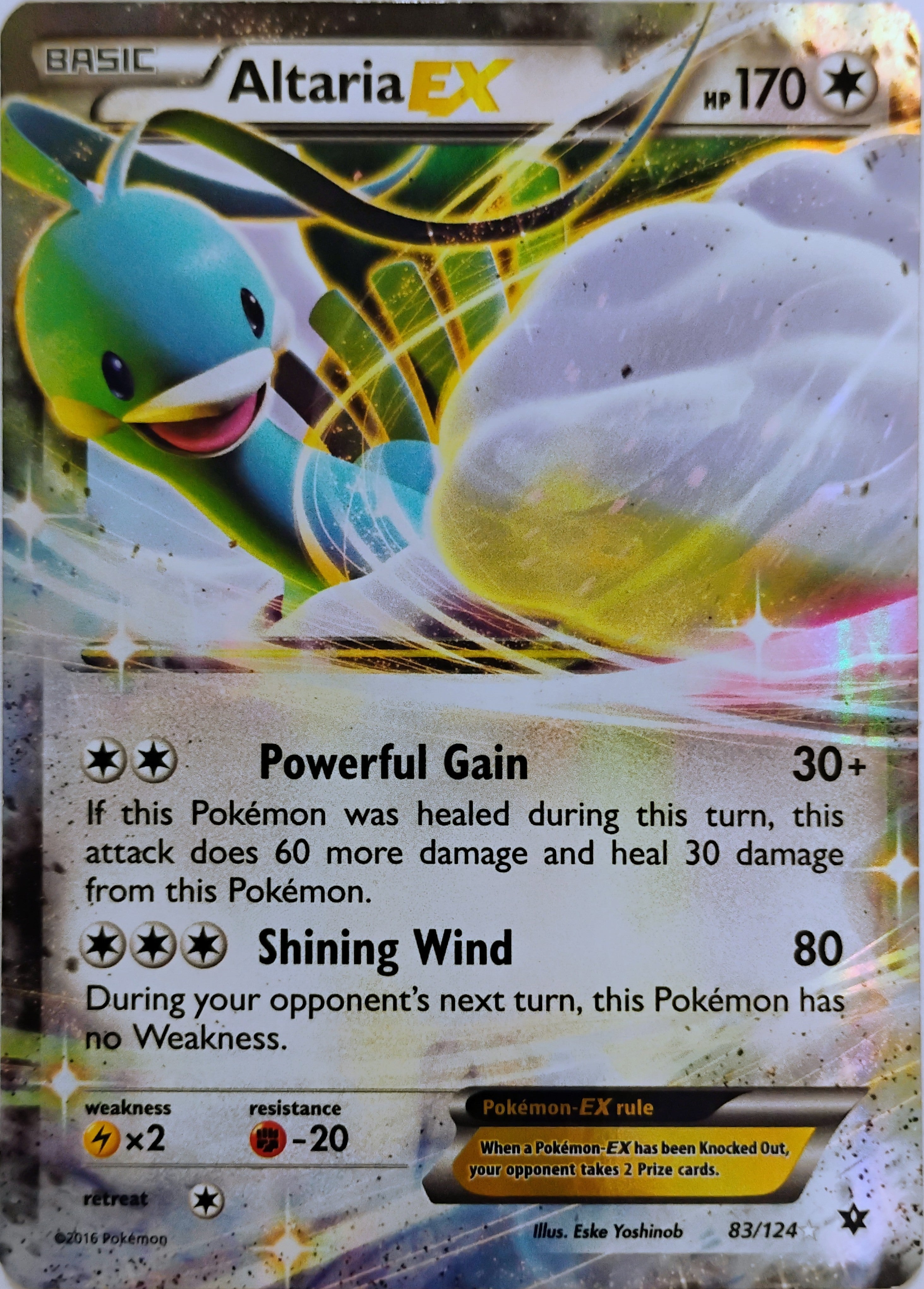 Pokémon tcg Altaria Ex 83/124