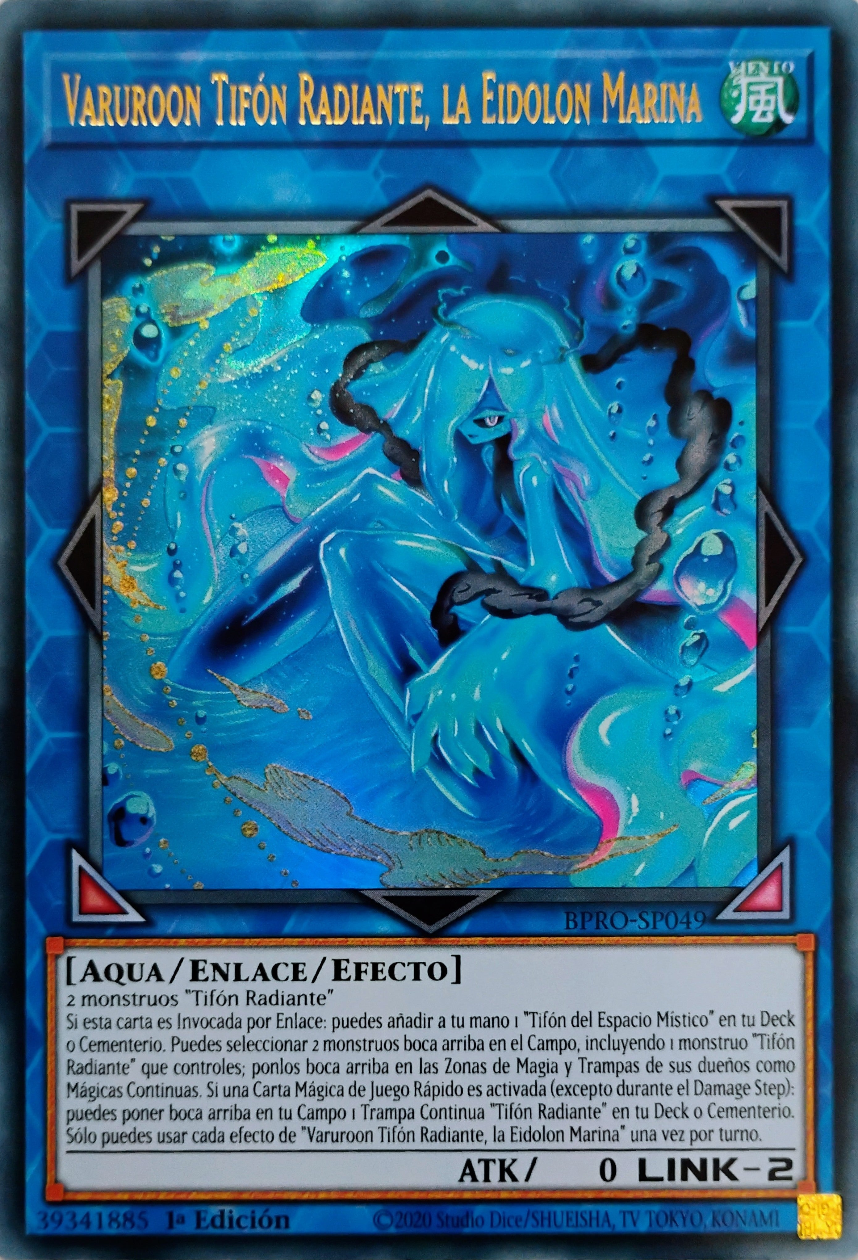 Yugioh! Varuroon Tifón Radiante La Eidolon Marina Bpro-sp049 ultra Rare