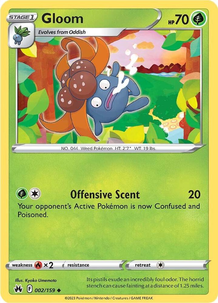 Pokemon Tcg Gloom 002/159
