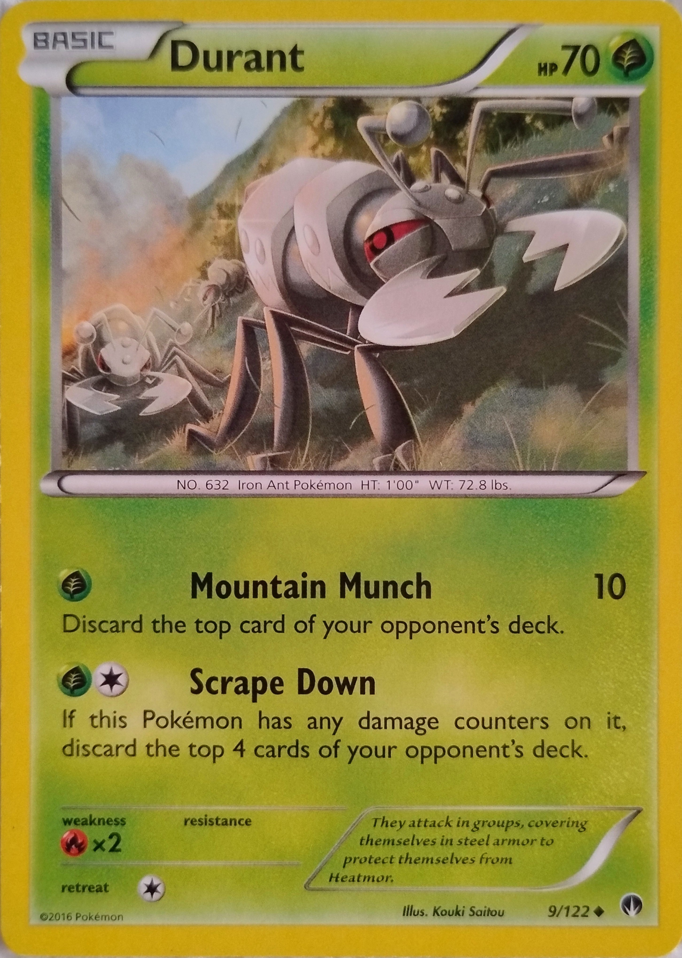 Pokemon Tcg Durant 9/122