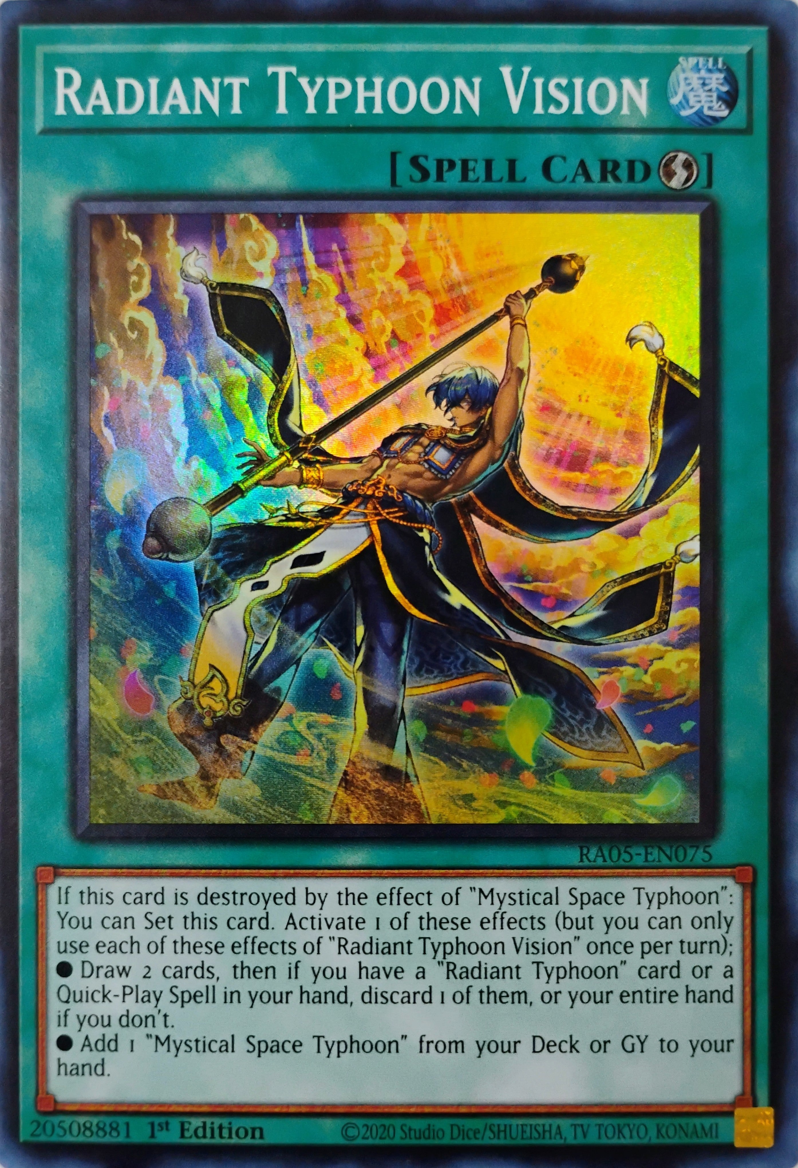 Yugioh! Radiant Typhoon Vision Ra05-en075 Super Rare