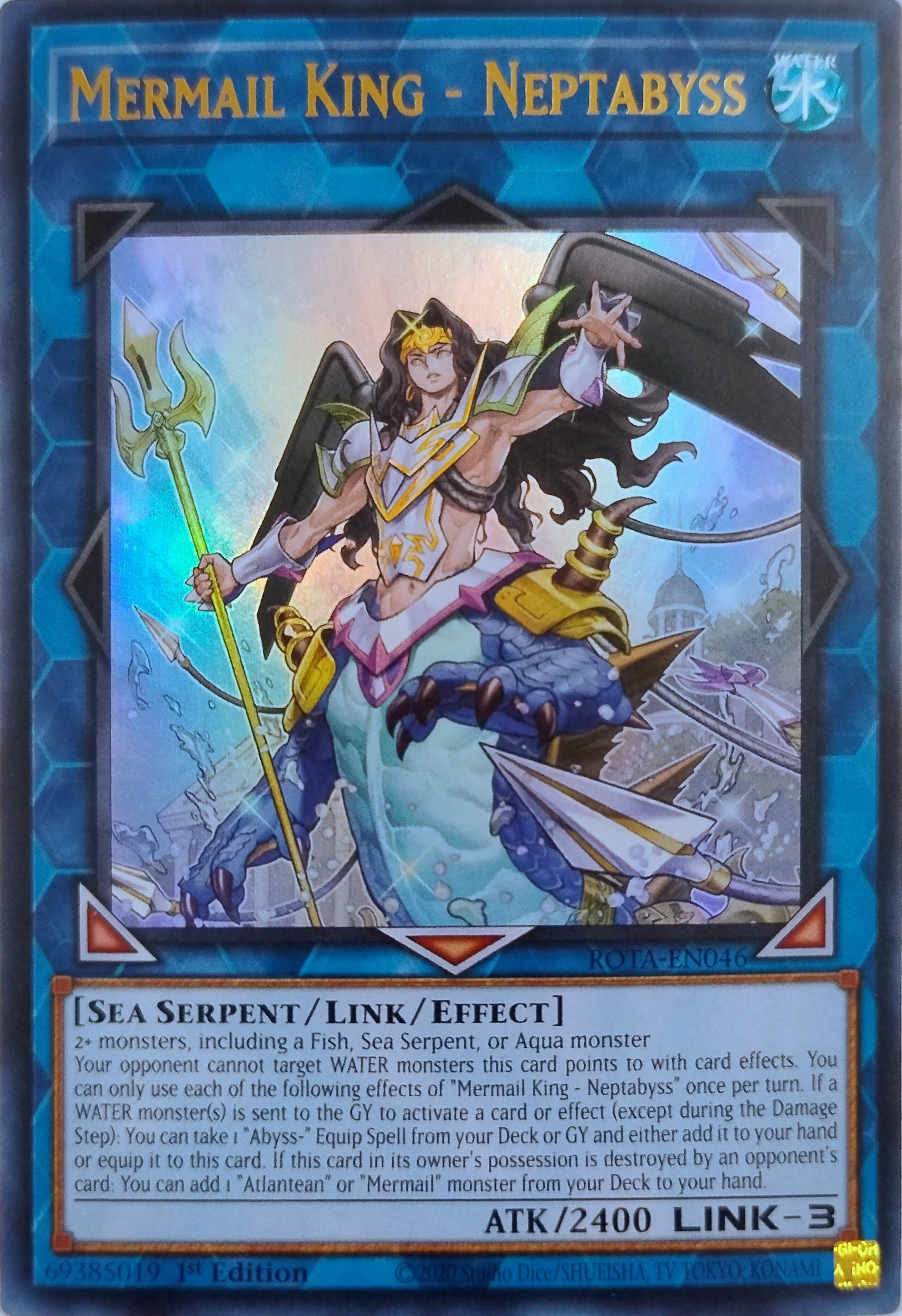 Yugioh! Mermail King - Neptabyss Rota-en046 1st Edition Ultra