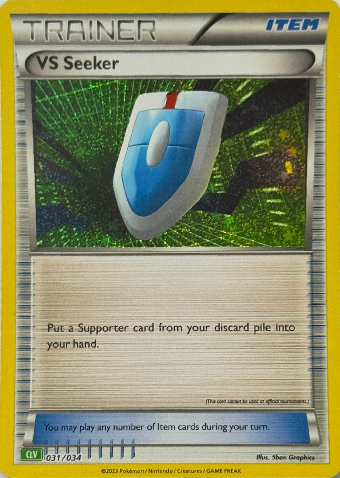 Pokémon Tcg Vs Seeker 031/034 (CLV) Holo