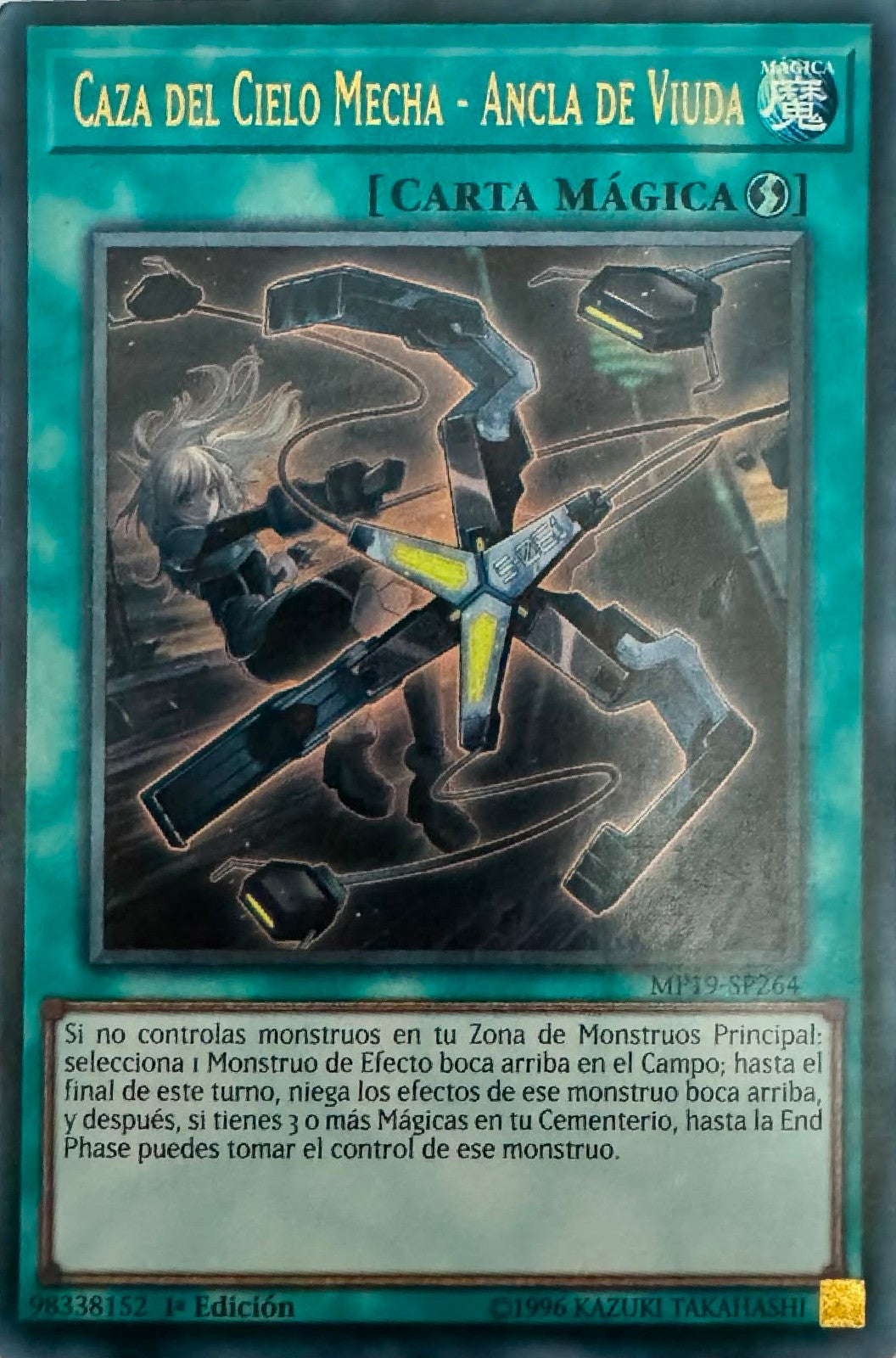 Yugioh! Caza Del Cielo Mecha- Ancla De Viuda MP19-SP264 1st edition Ultra Rare