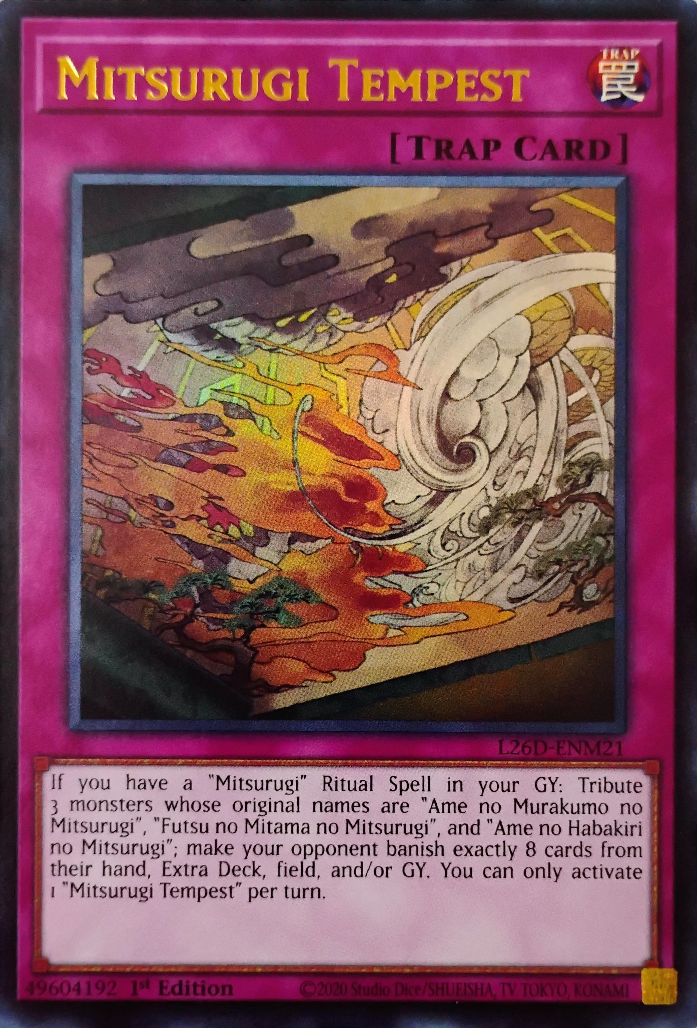 Yugioh! Mitsurugi Tempest L26D-Enm21 Ultra Rare