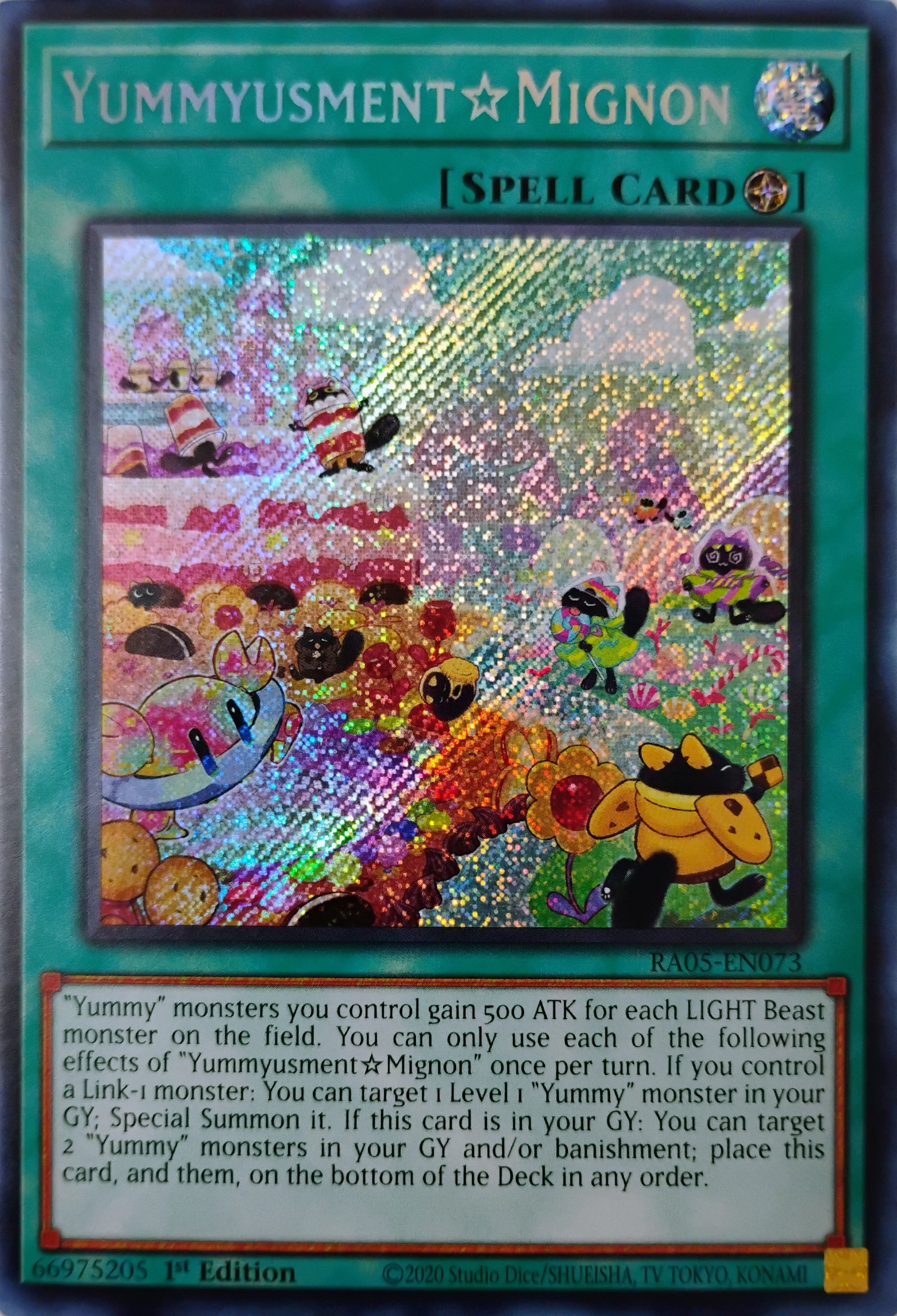 Yugioh! YummyusmentMignon Ra05-en073 1st edition Secreta