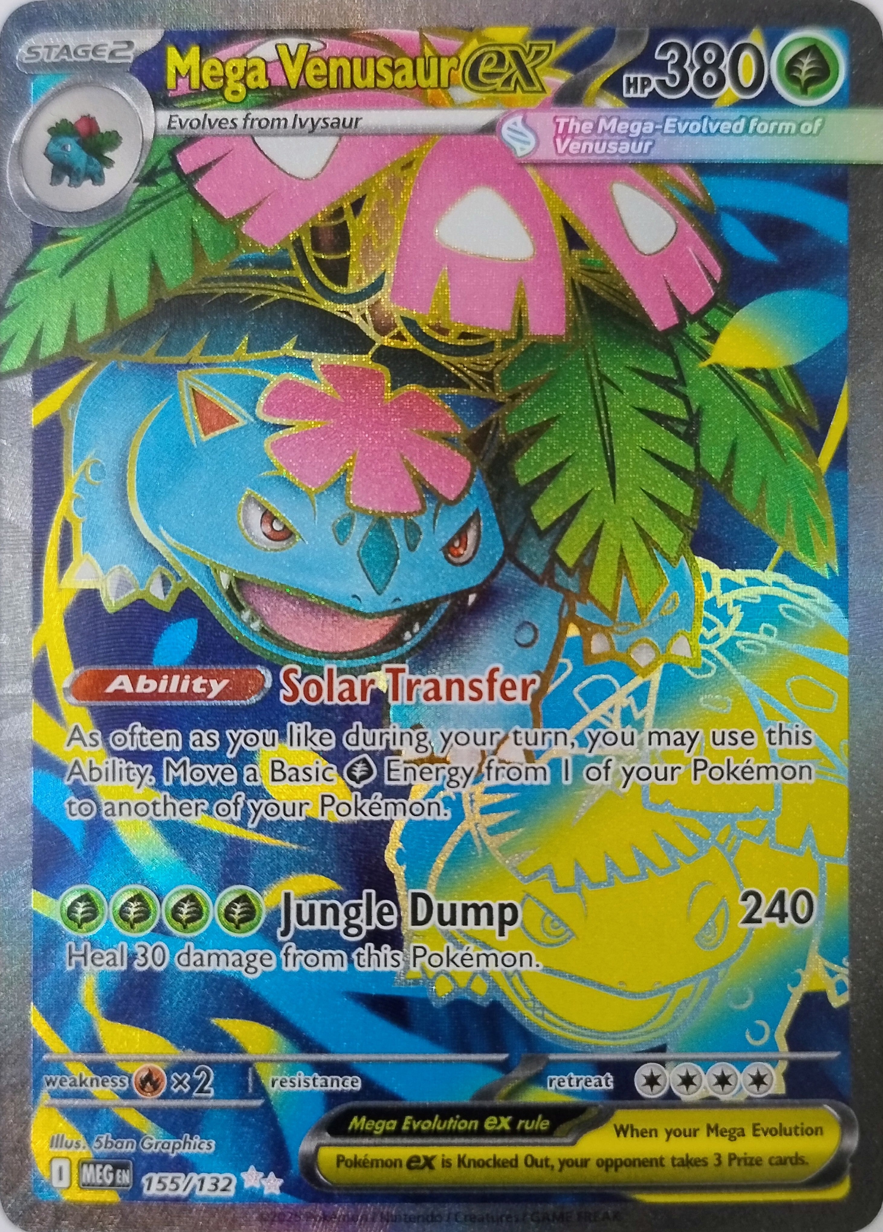 Pokemon Tcg Mega Venusaur Ex 155/132