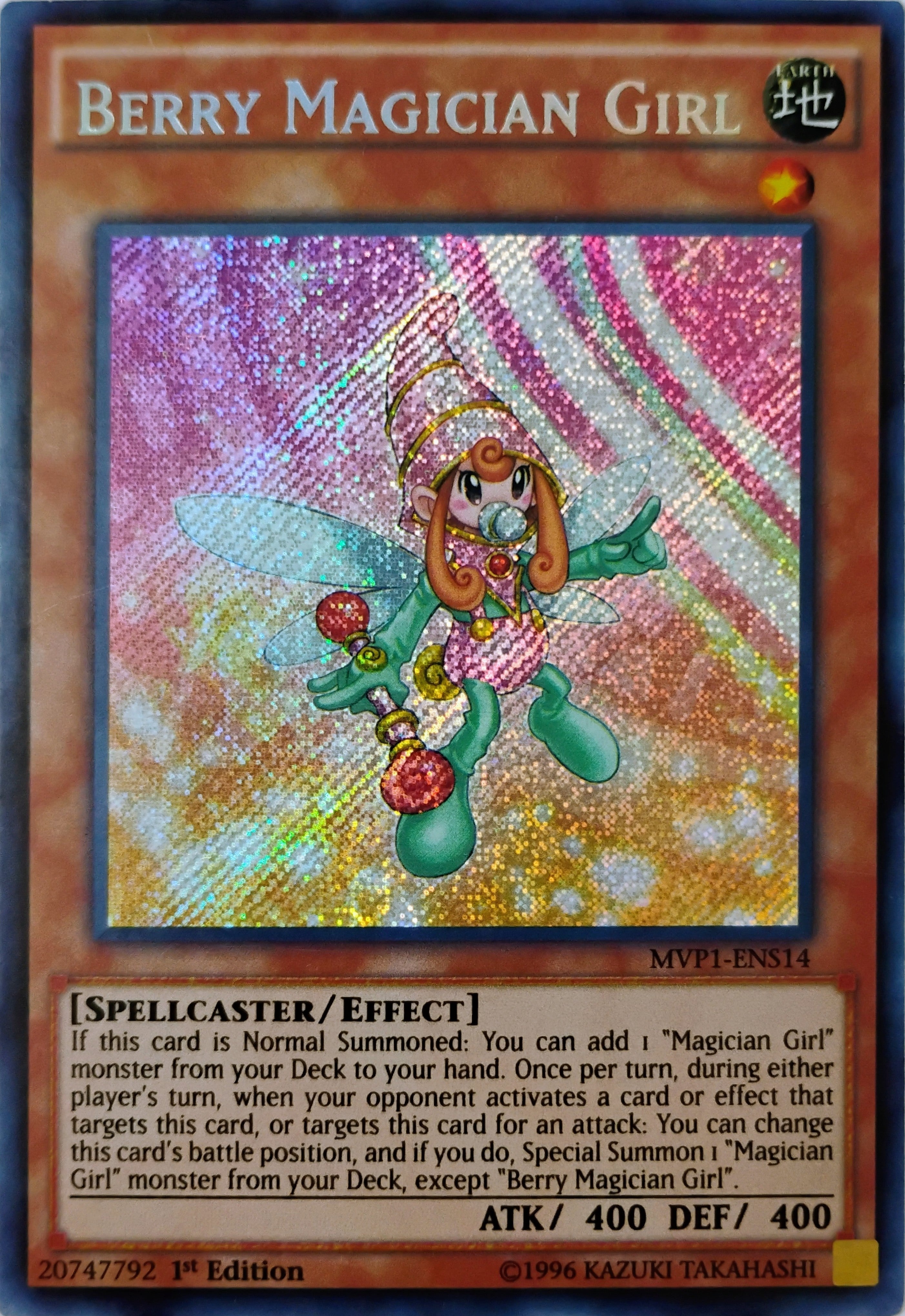 Yugioh! Berry Magician Girl Mvp1-ens14 Secreta