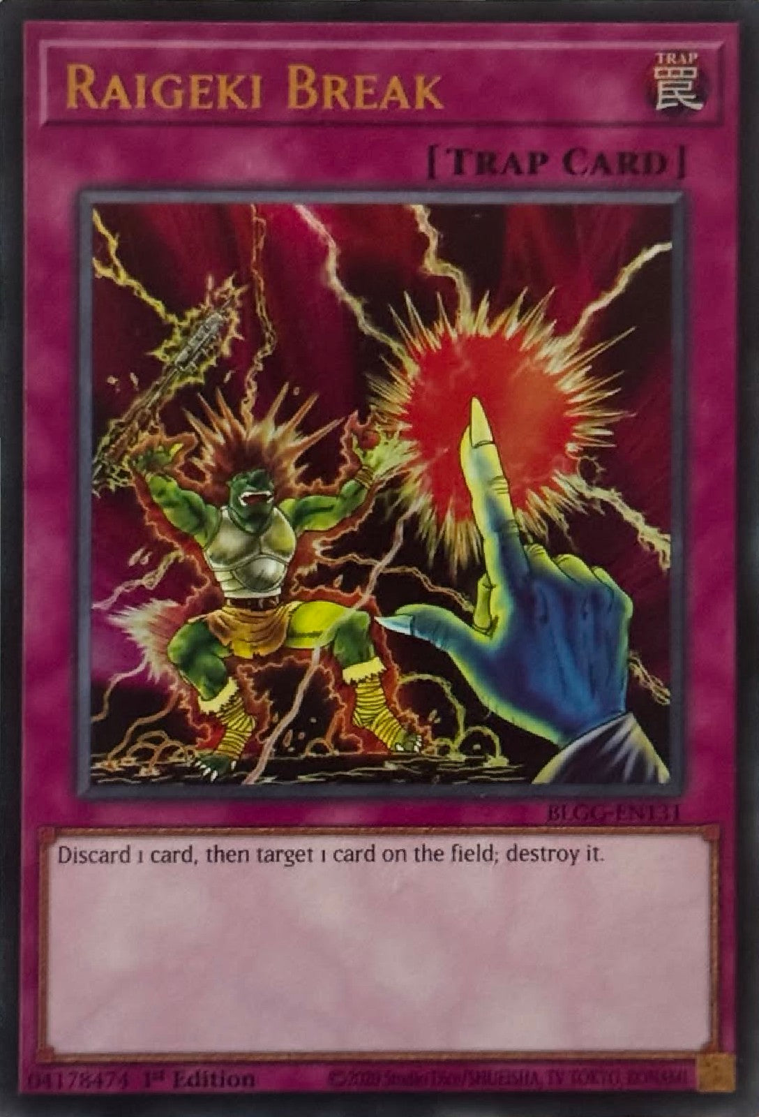 Yugioh! Raigeki Break BLGG-EN131 1st Edition Ultra