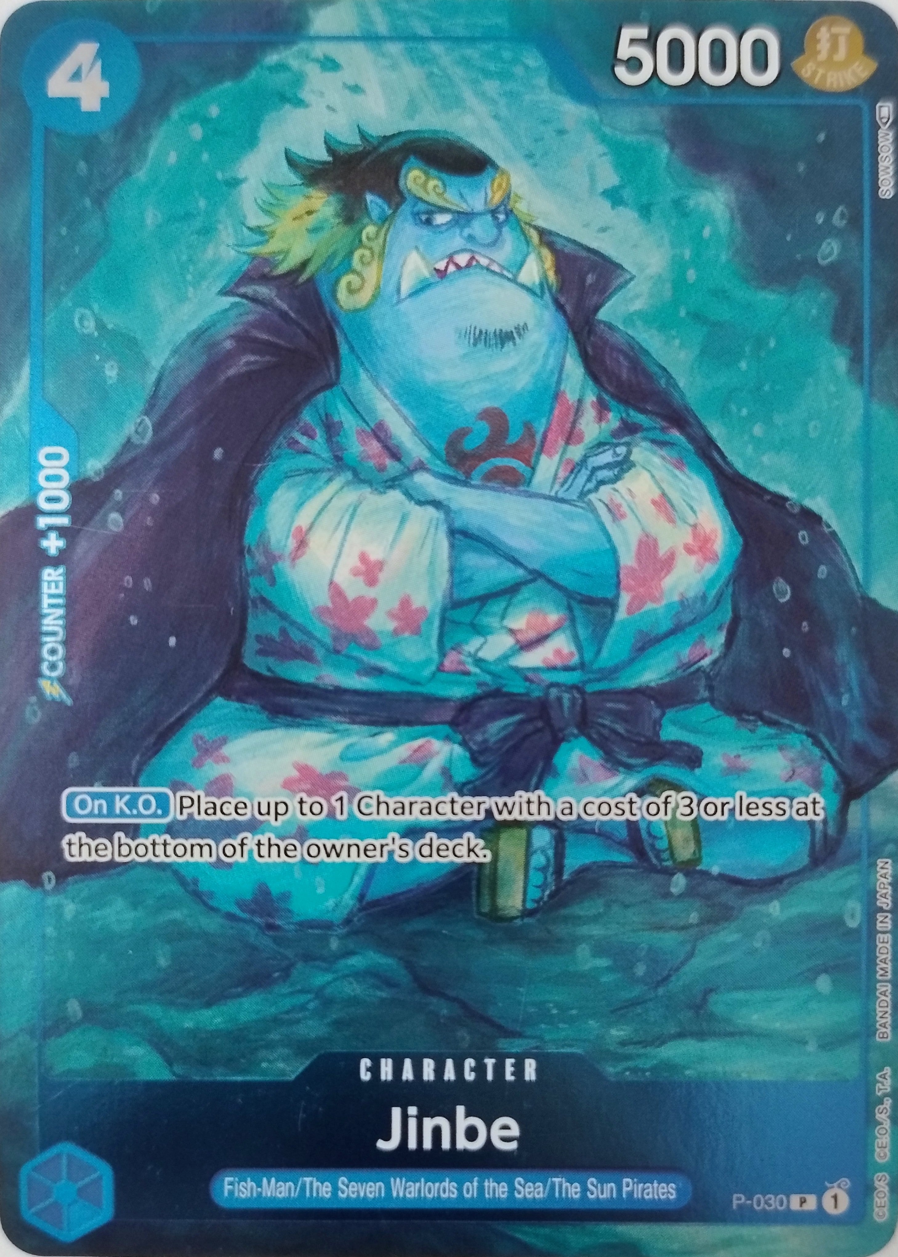 One Piece Tcg Jinbe P-030 Foil