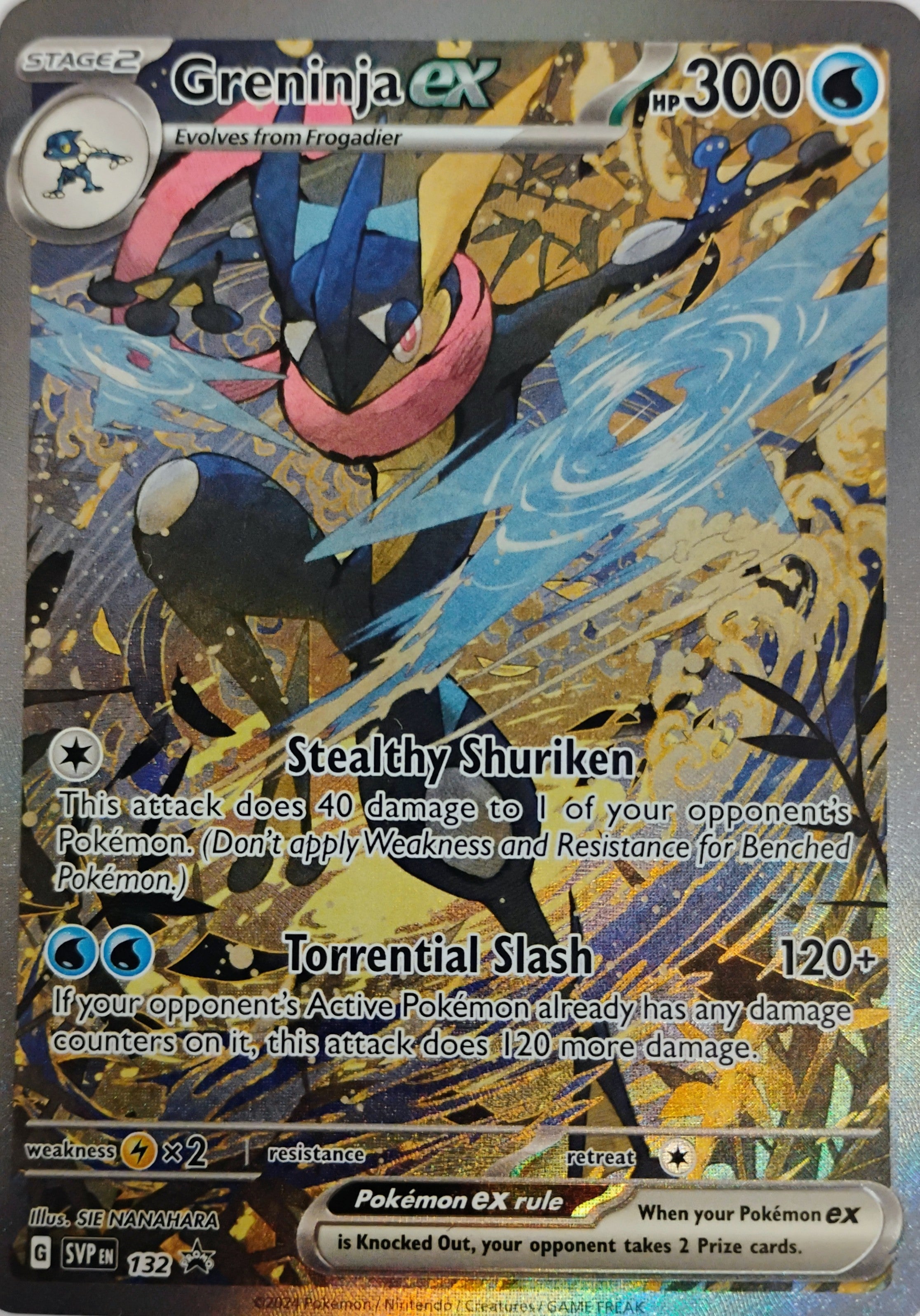 Pokémon tcg Greninja Ex 132