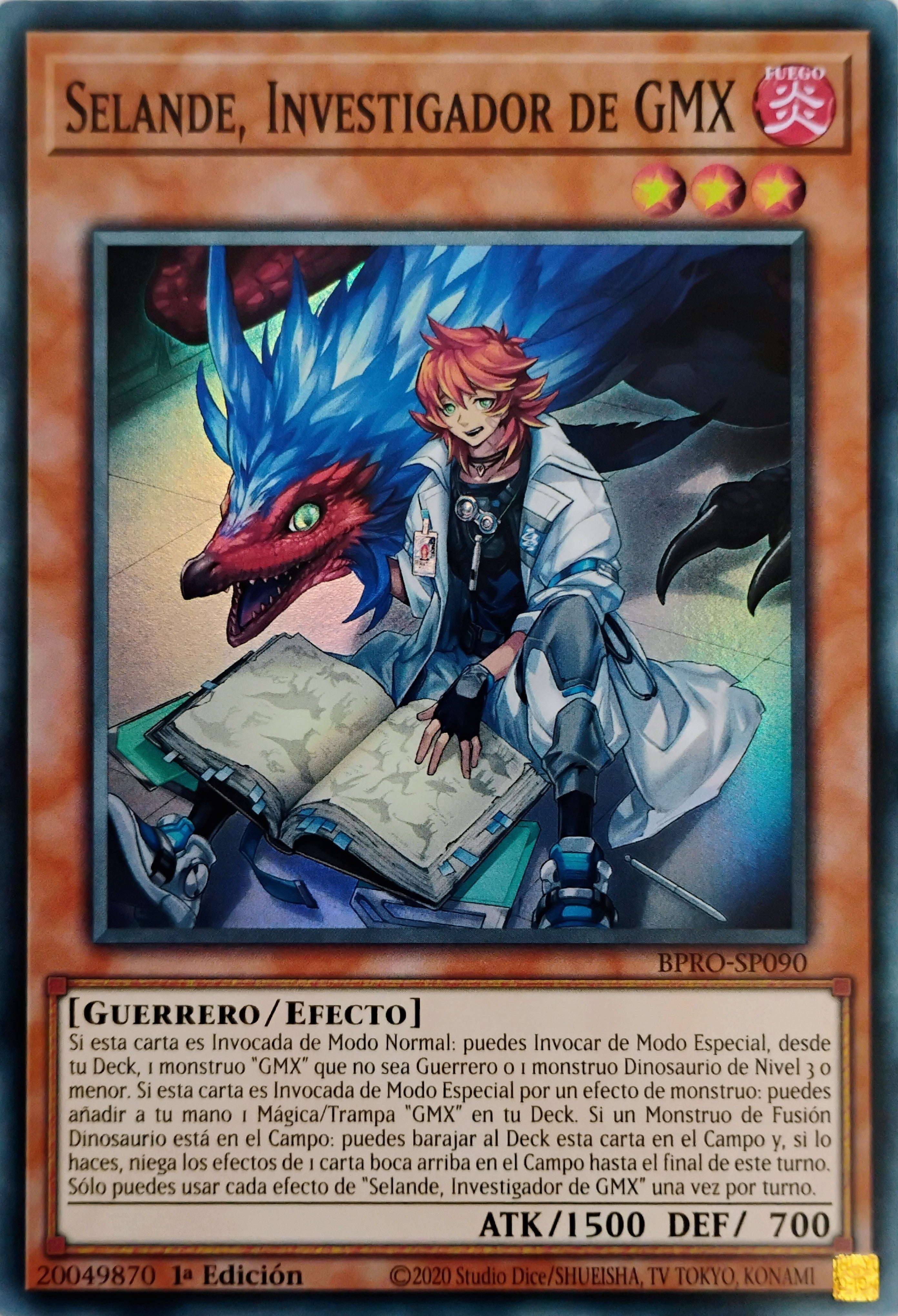 Yugioh! Selande, Investigador De GMX Bpro-sp090 Super Rara