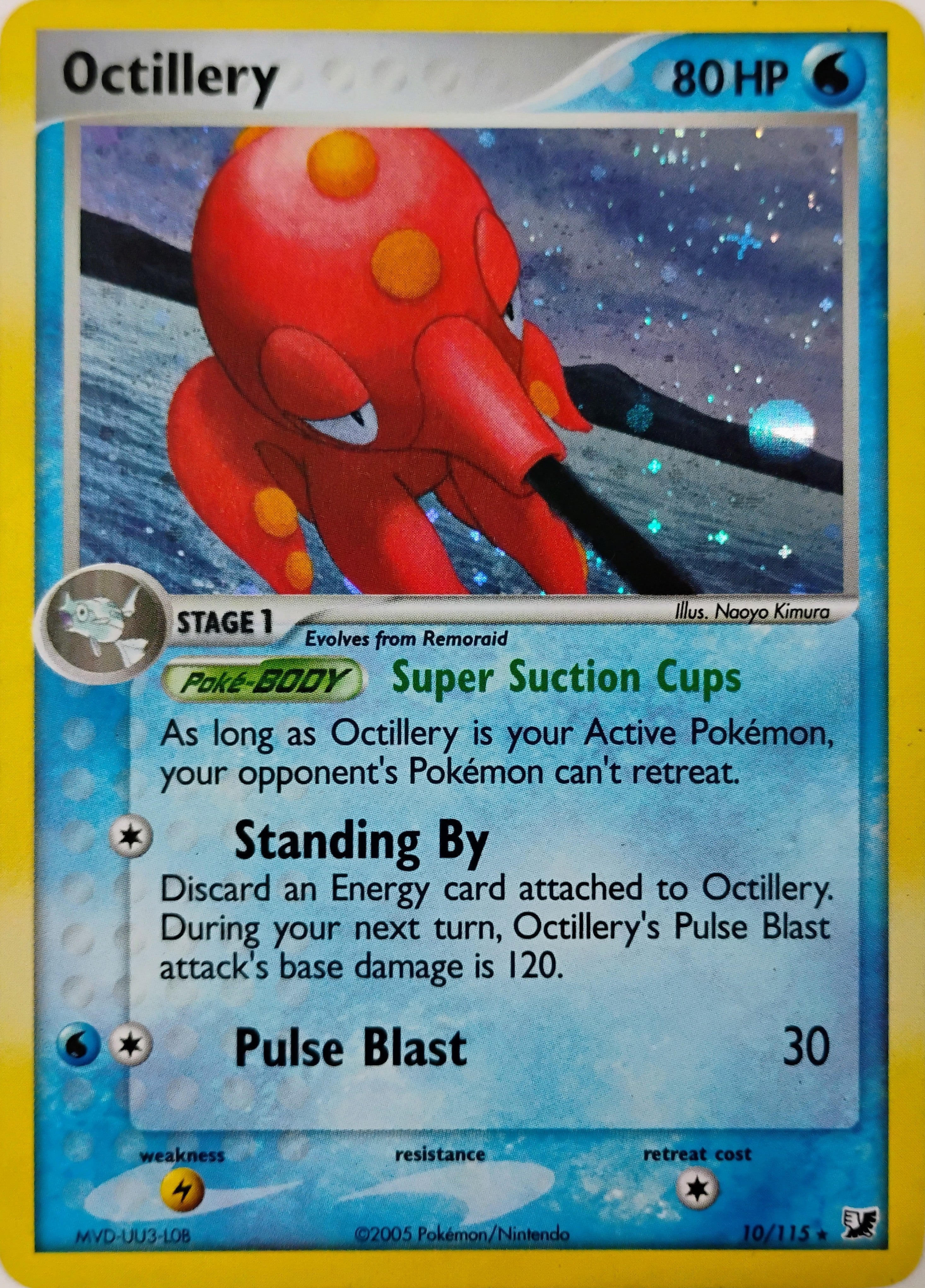 Pokémon tcg Octillery 10/115 Holo Cosmo