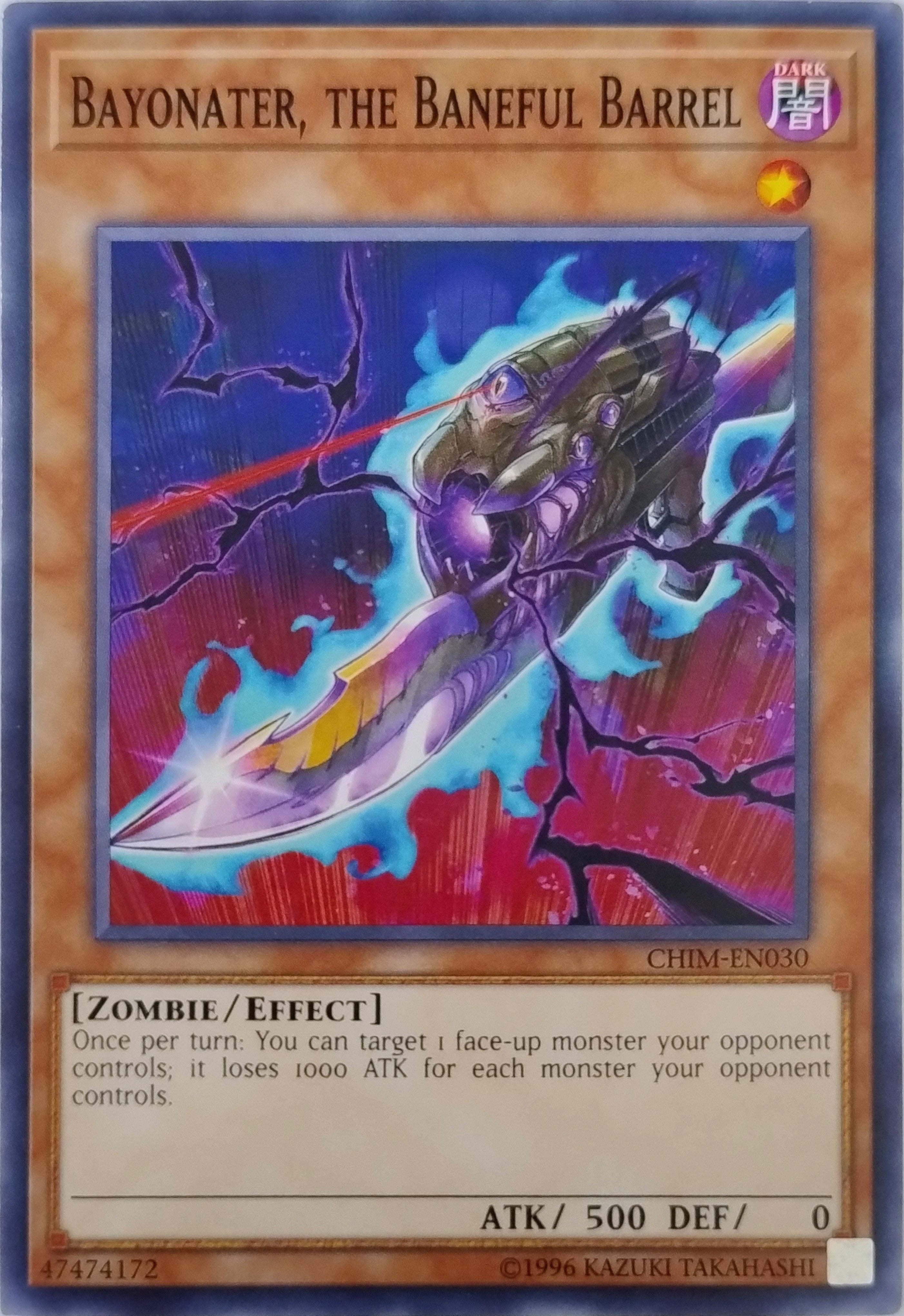Yugioh! Bayonater, The Baneful Barrel Chim-en030