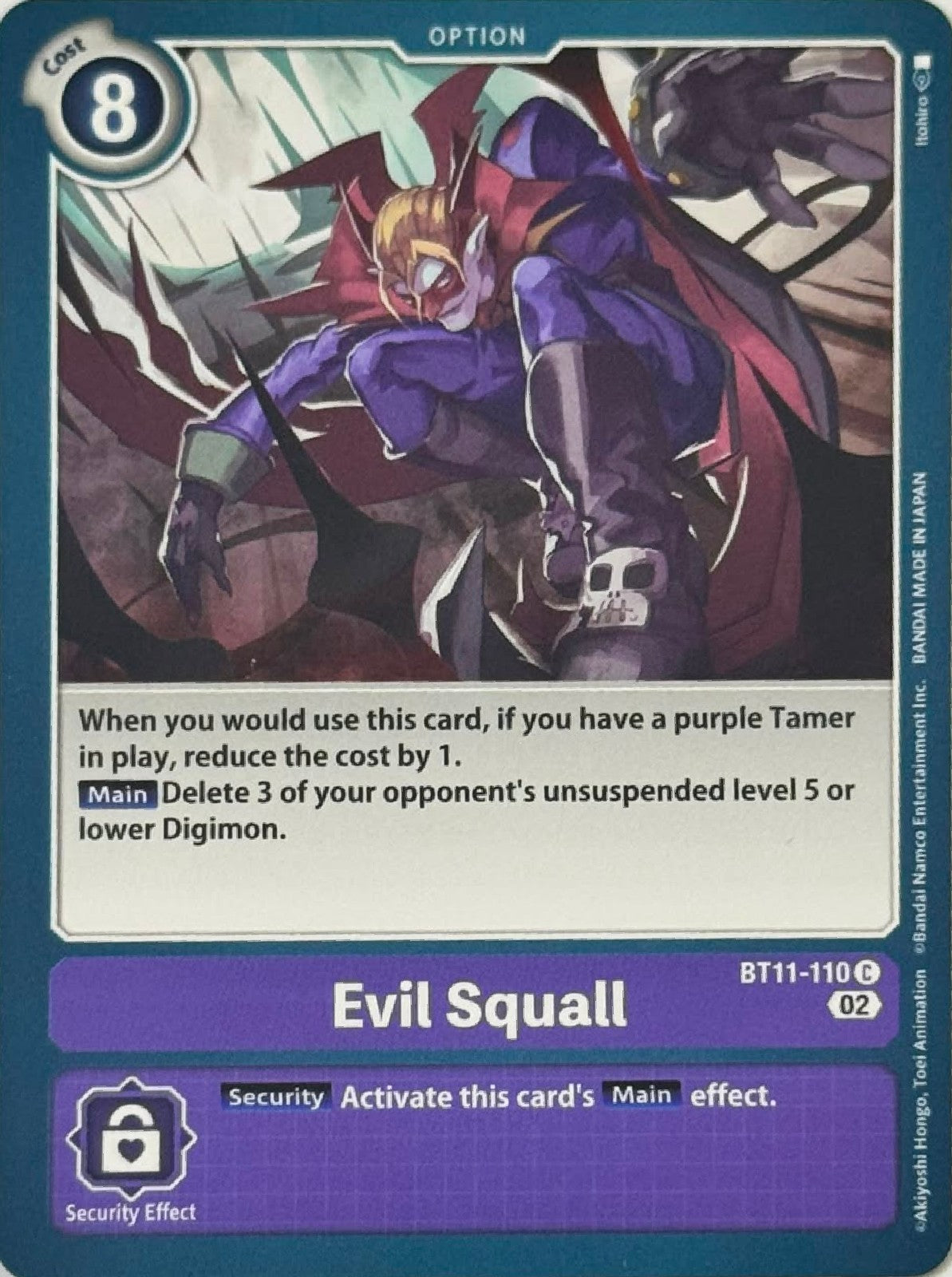 Digimon Tcg Evil Squall BT11-110