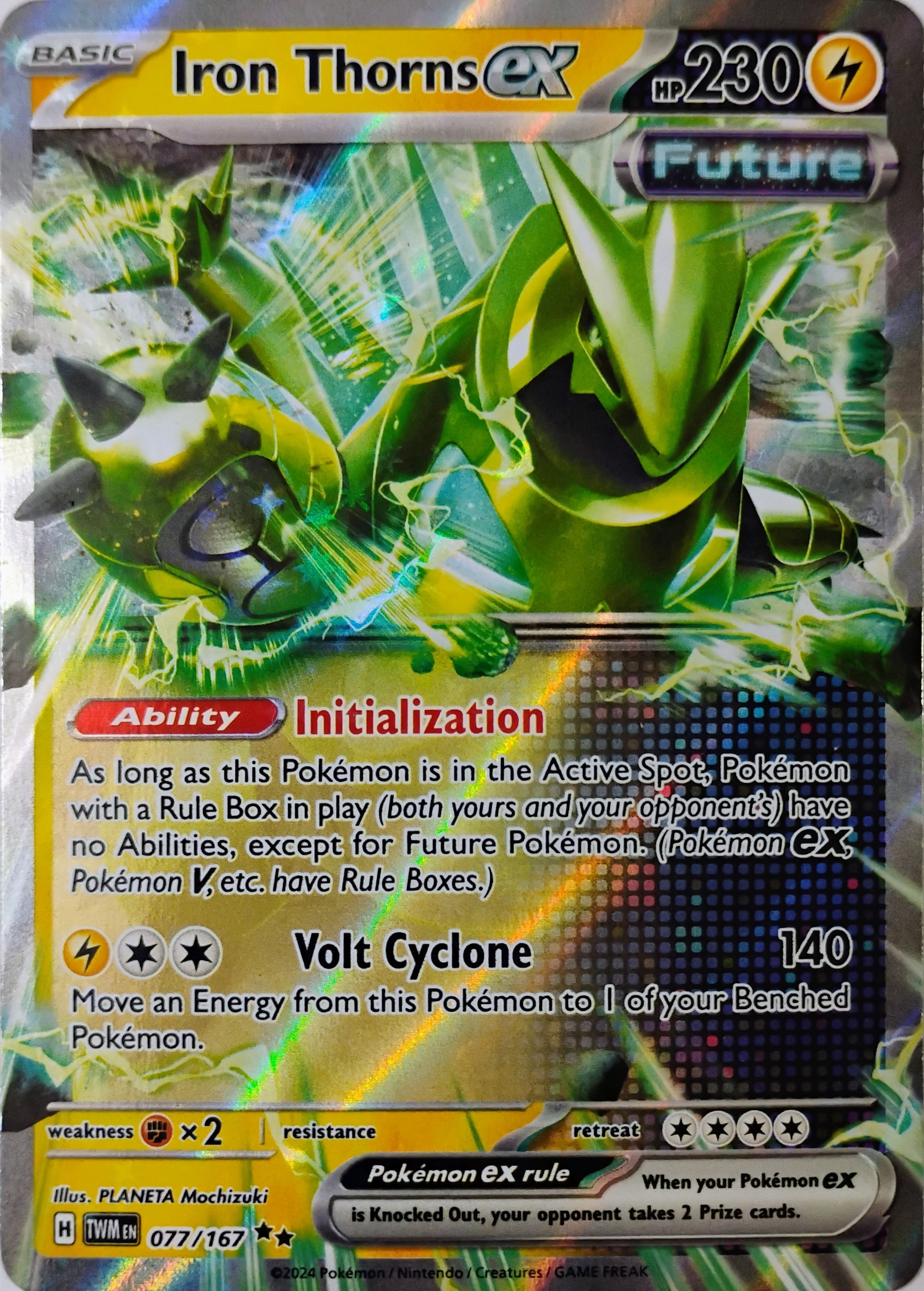 Pokémon tcg Iron Thorns Ex 077/167
