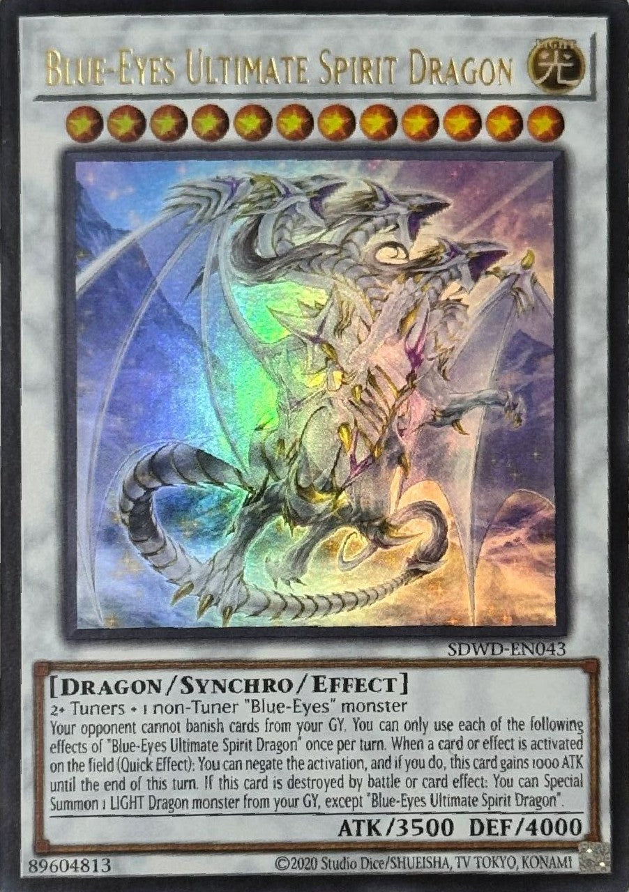 Yugioh! Blue-Eyes Ultimate Spirit  Dragón SDWD-EN043 Ultra