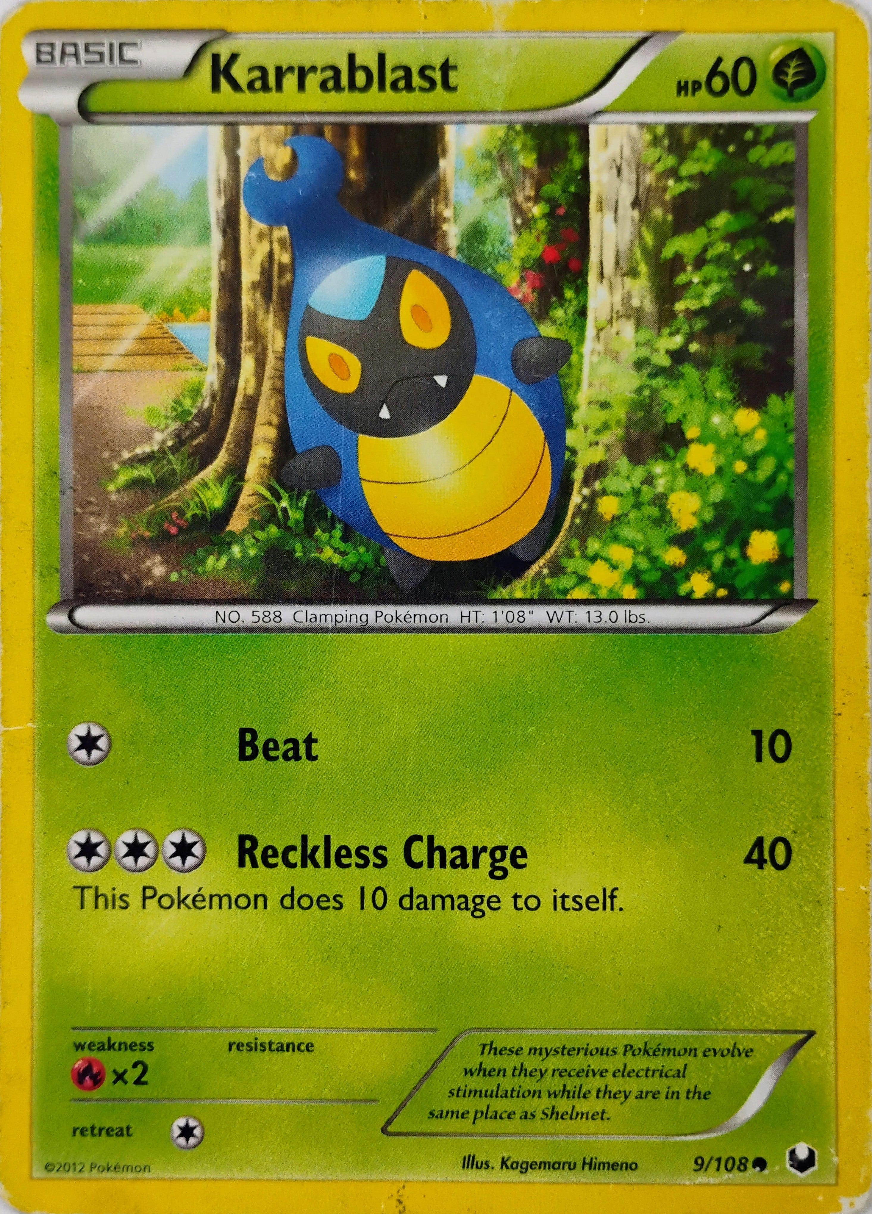 Pokémon tcg Karrablast 9/108