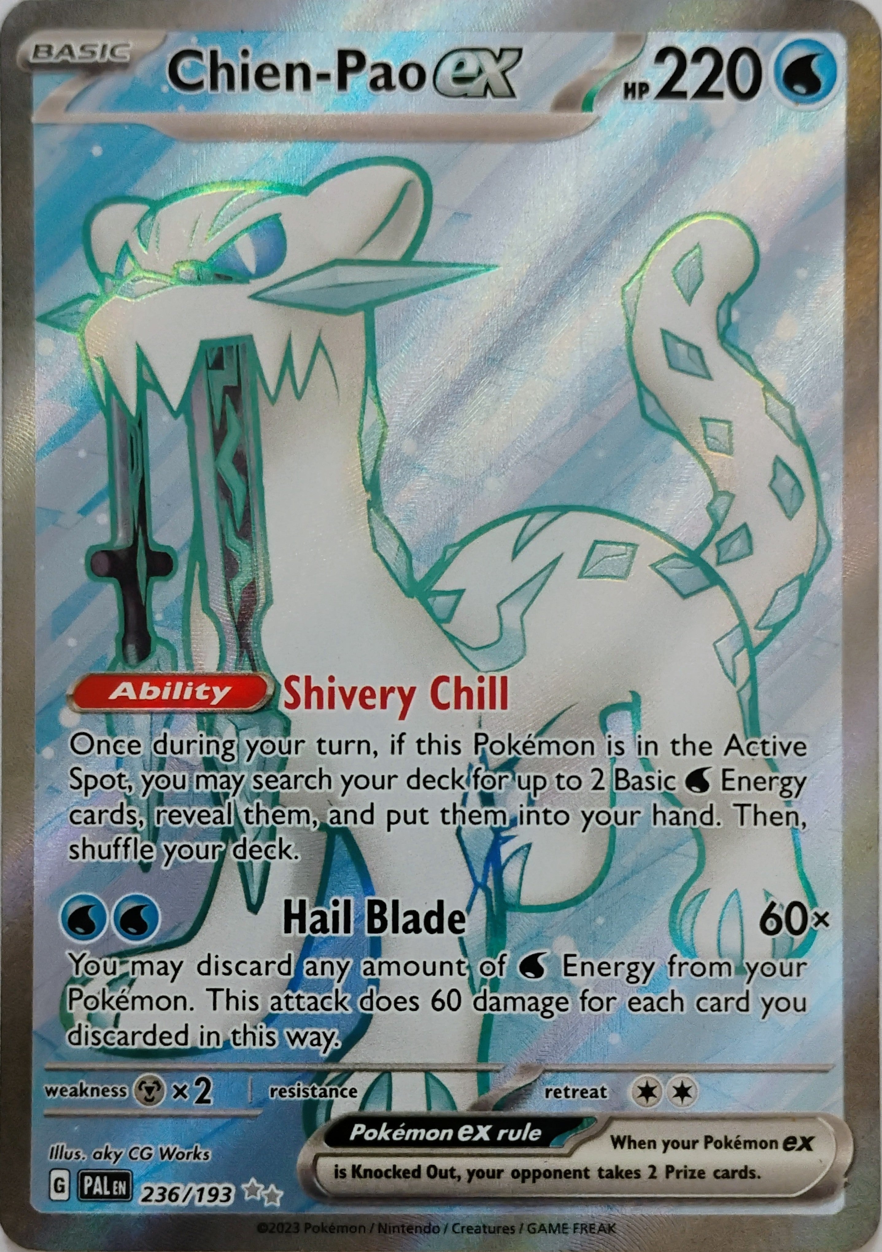 Pokémon tcg Chien-pao ex 236/193