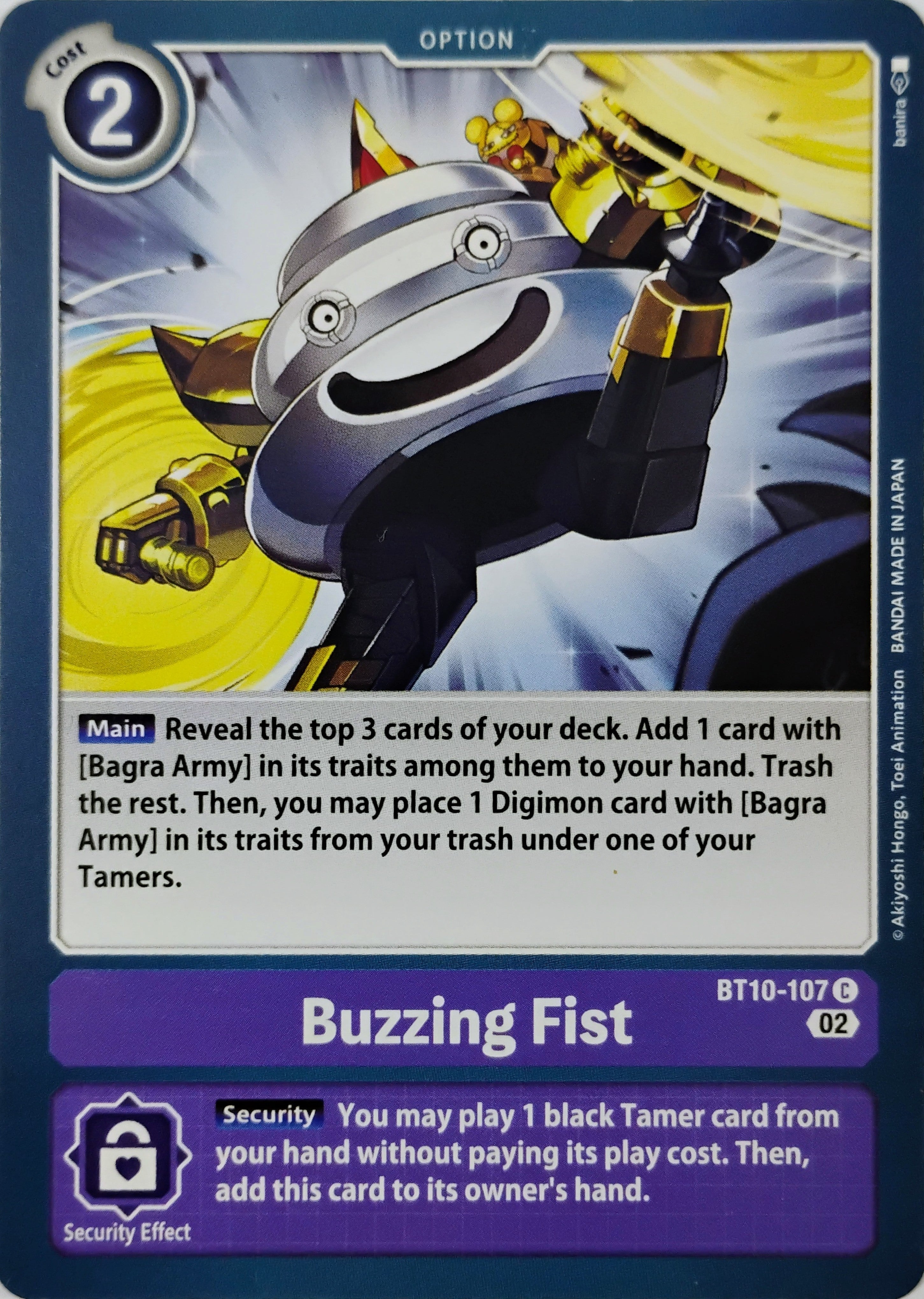 Digimon tcg Buzzing Fist Bt10-107