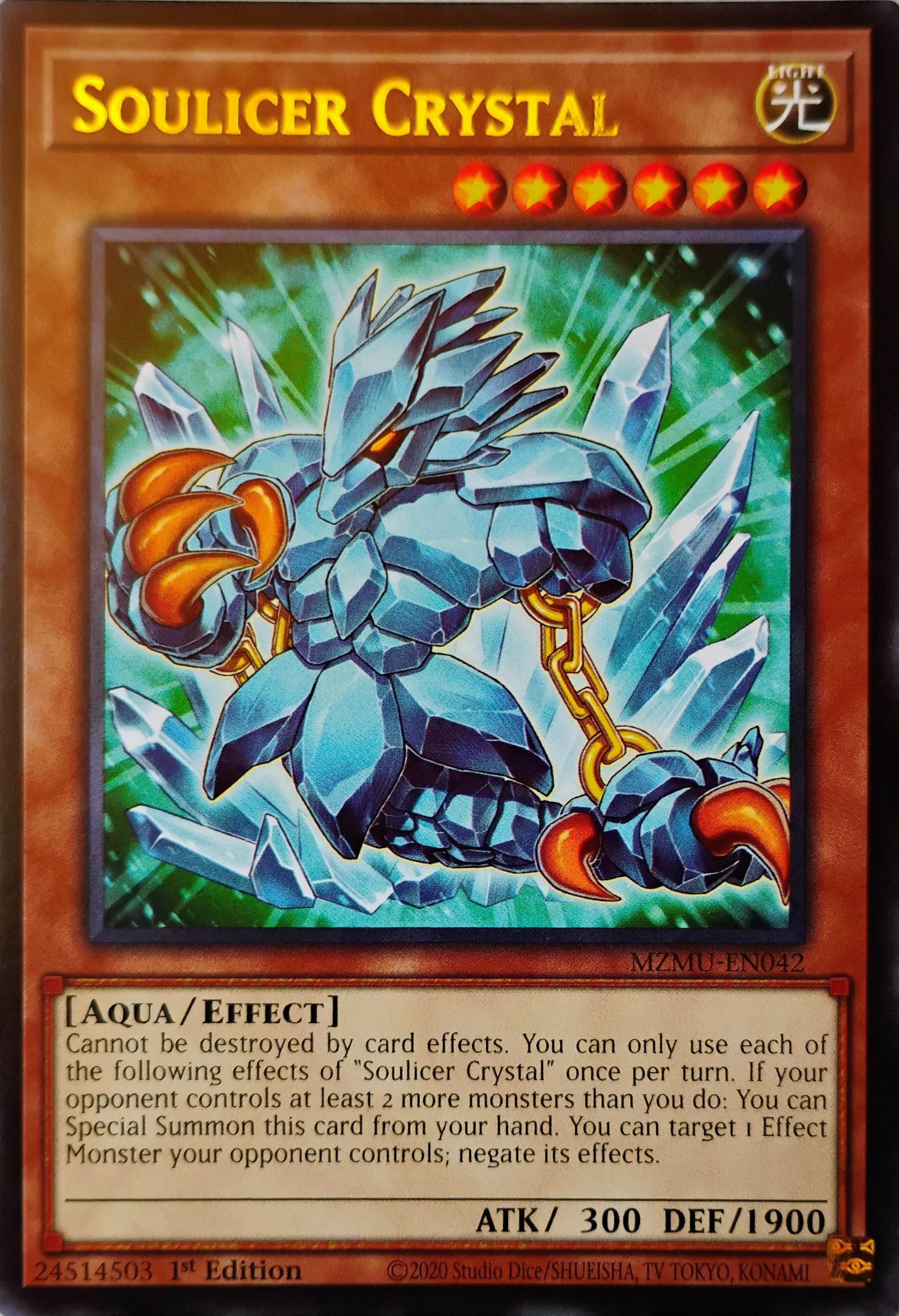 Yugioh! Soulicer Crystal Mzmu-en042 Rara