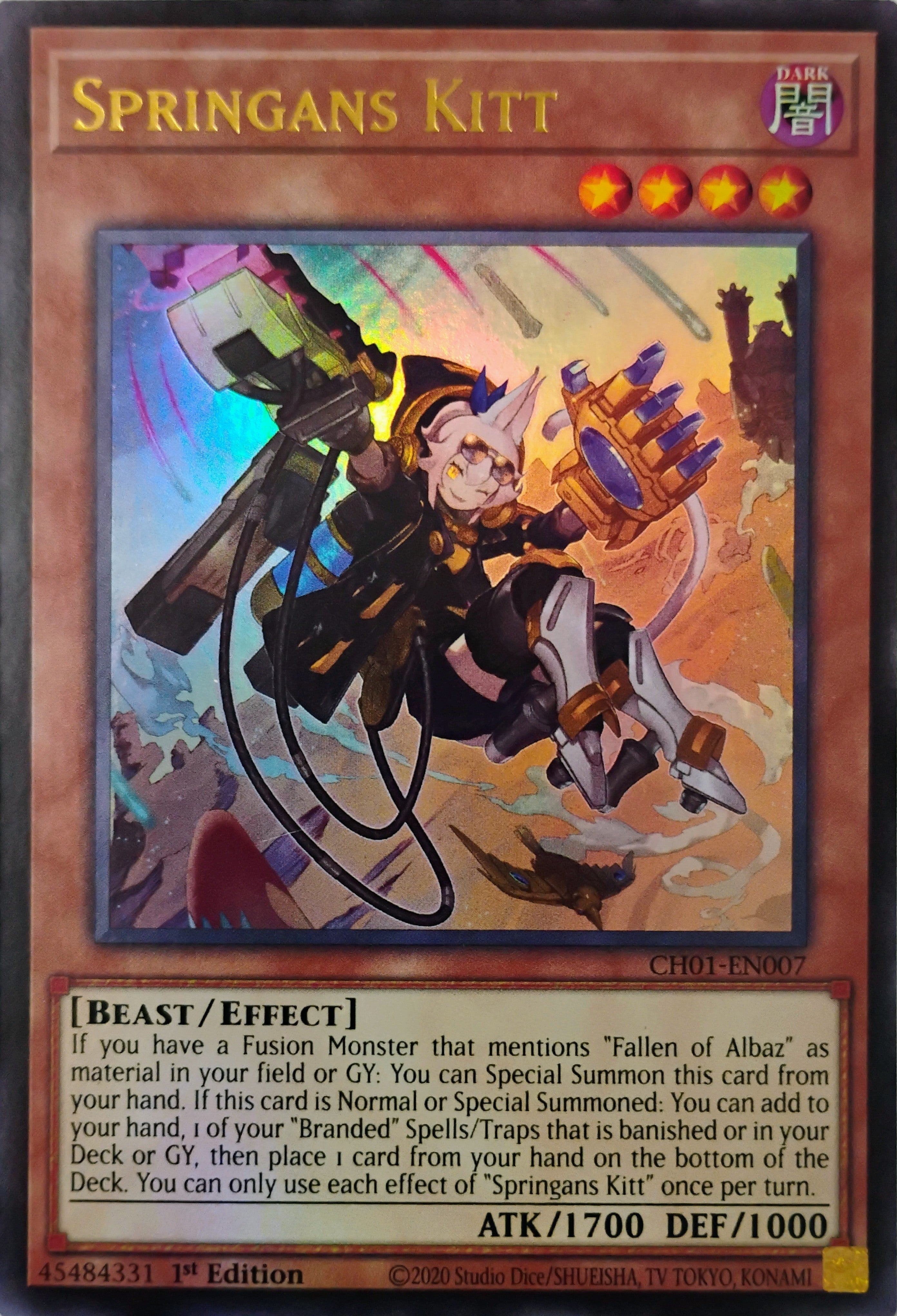 Yugioh! Springans Kitt Ch01-en007 Ultra Rare