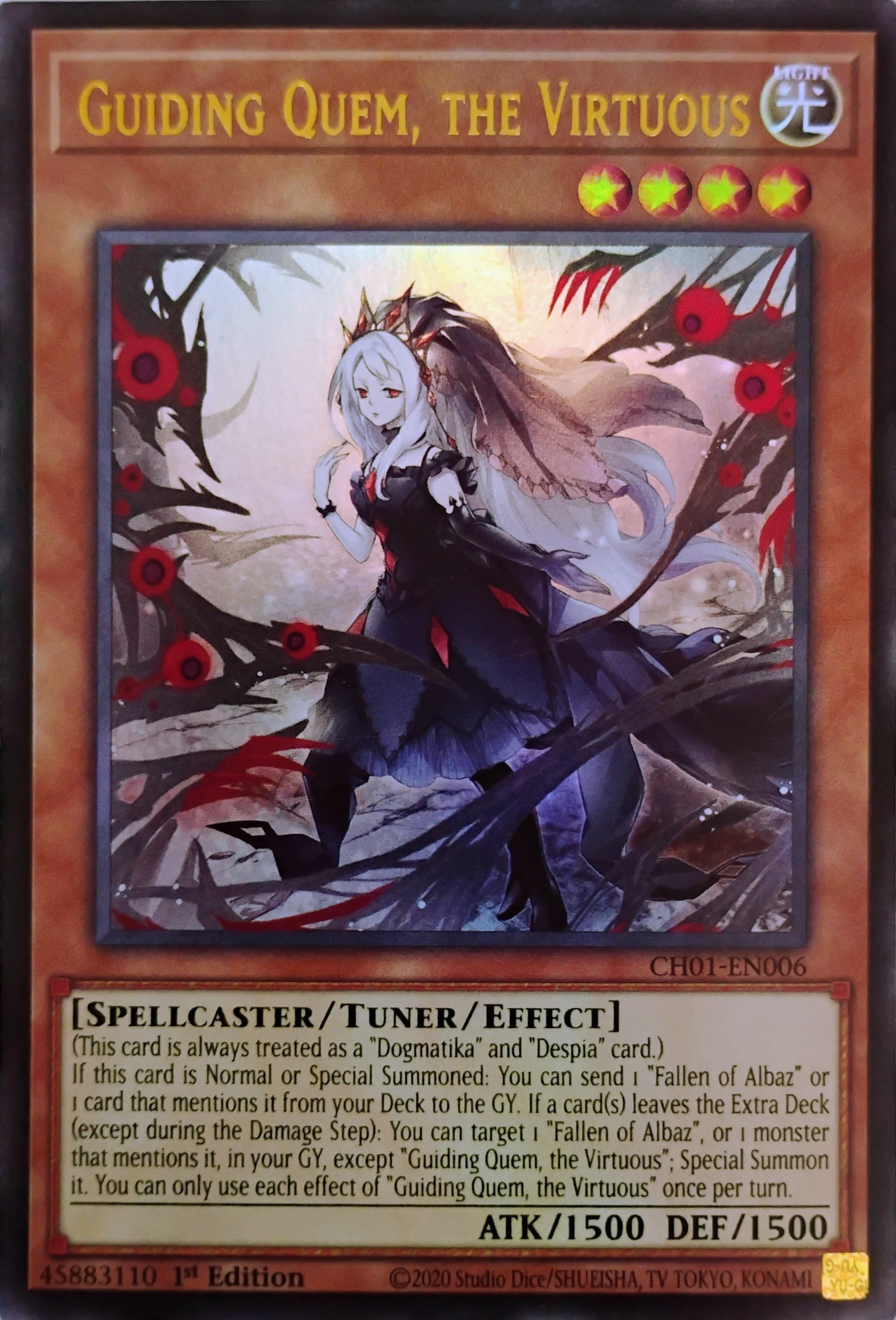 Yugioh! Guiding Quem, The Virtuous Ch01-en006 Ultra rara