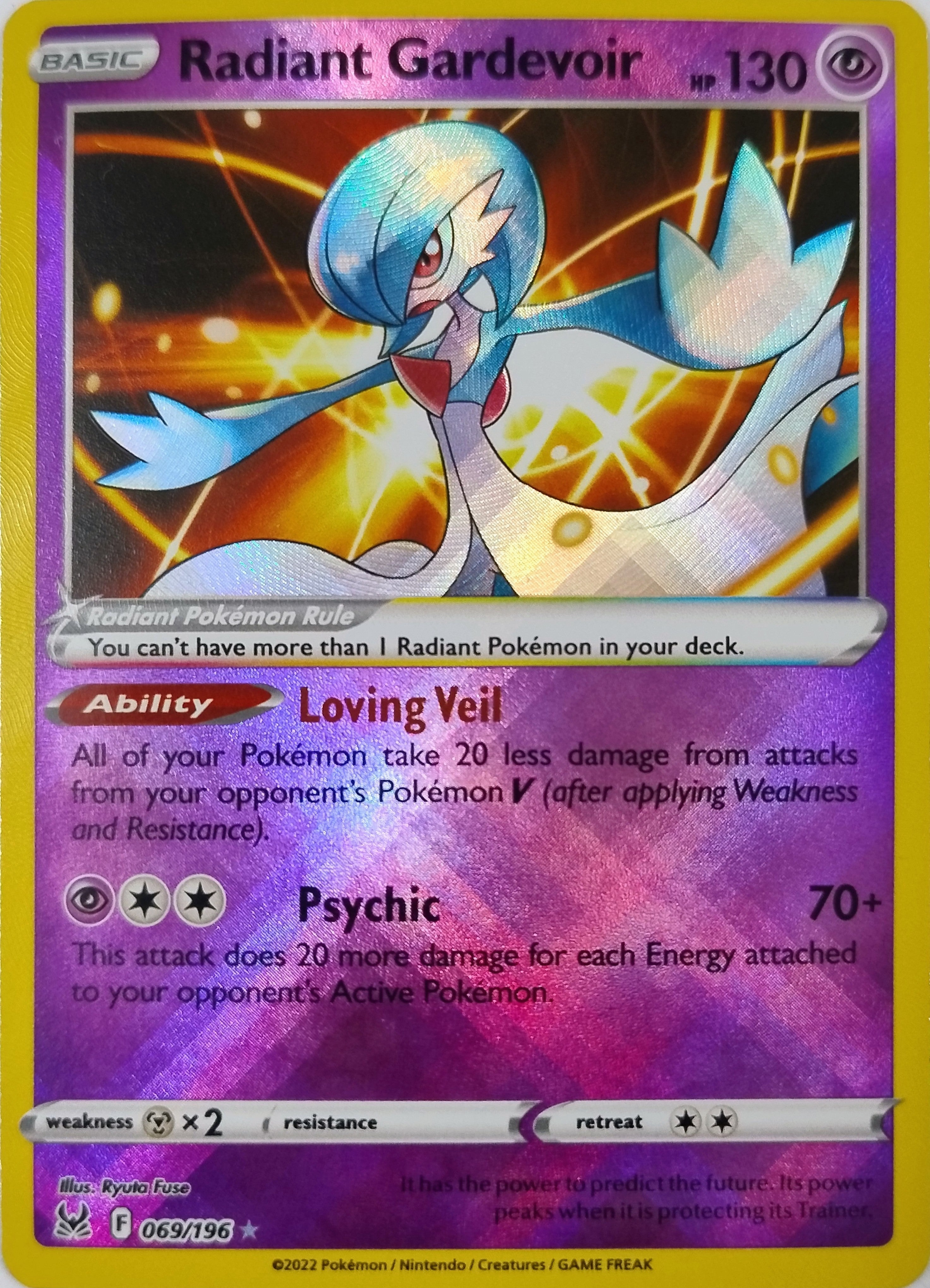 Pokemon Tcg Radiant Gardevoir 069/196