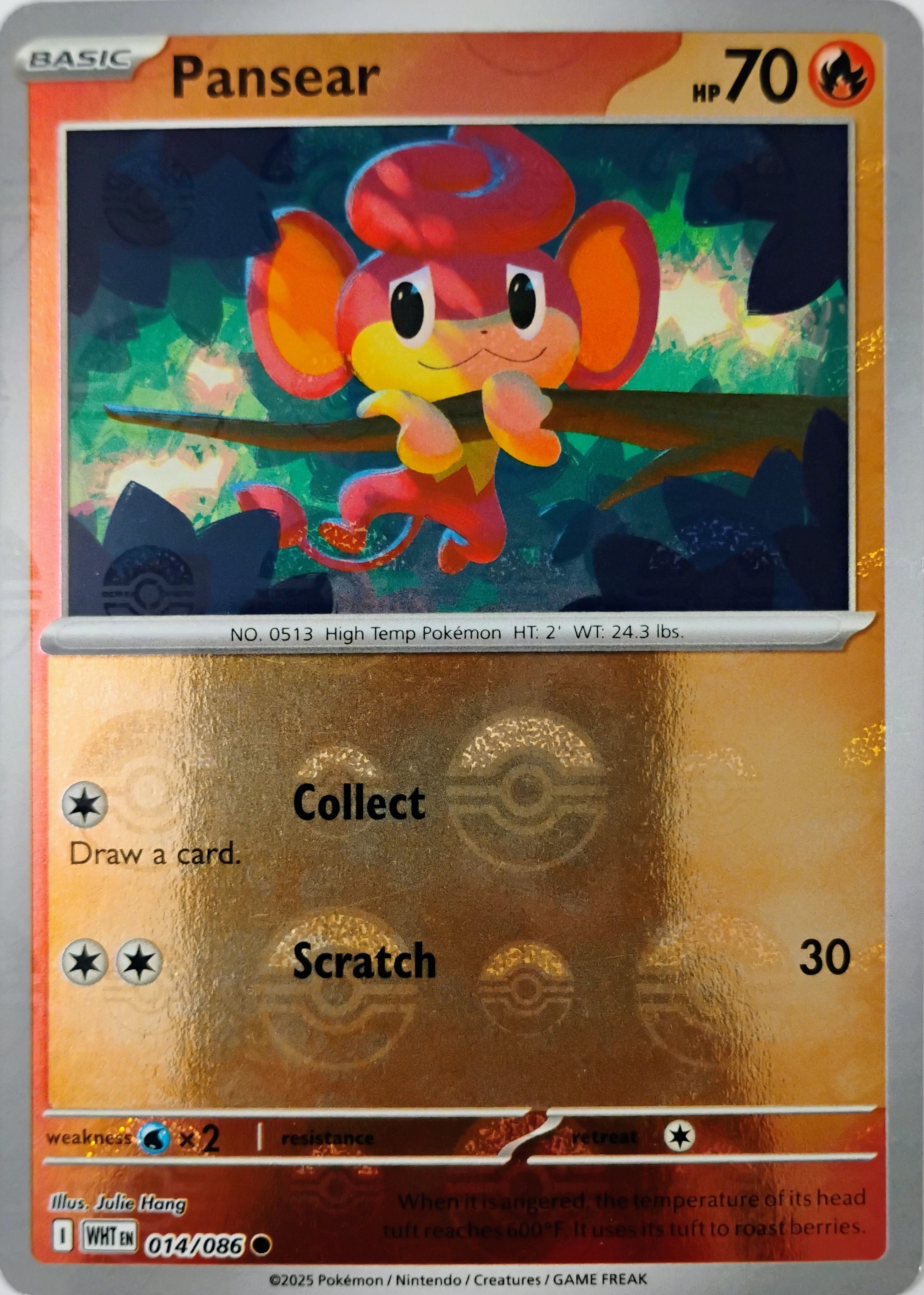 Pokémon tcg Pansear 014/086 (Poke Ball)