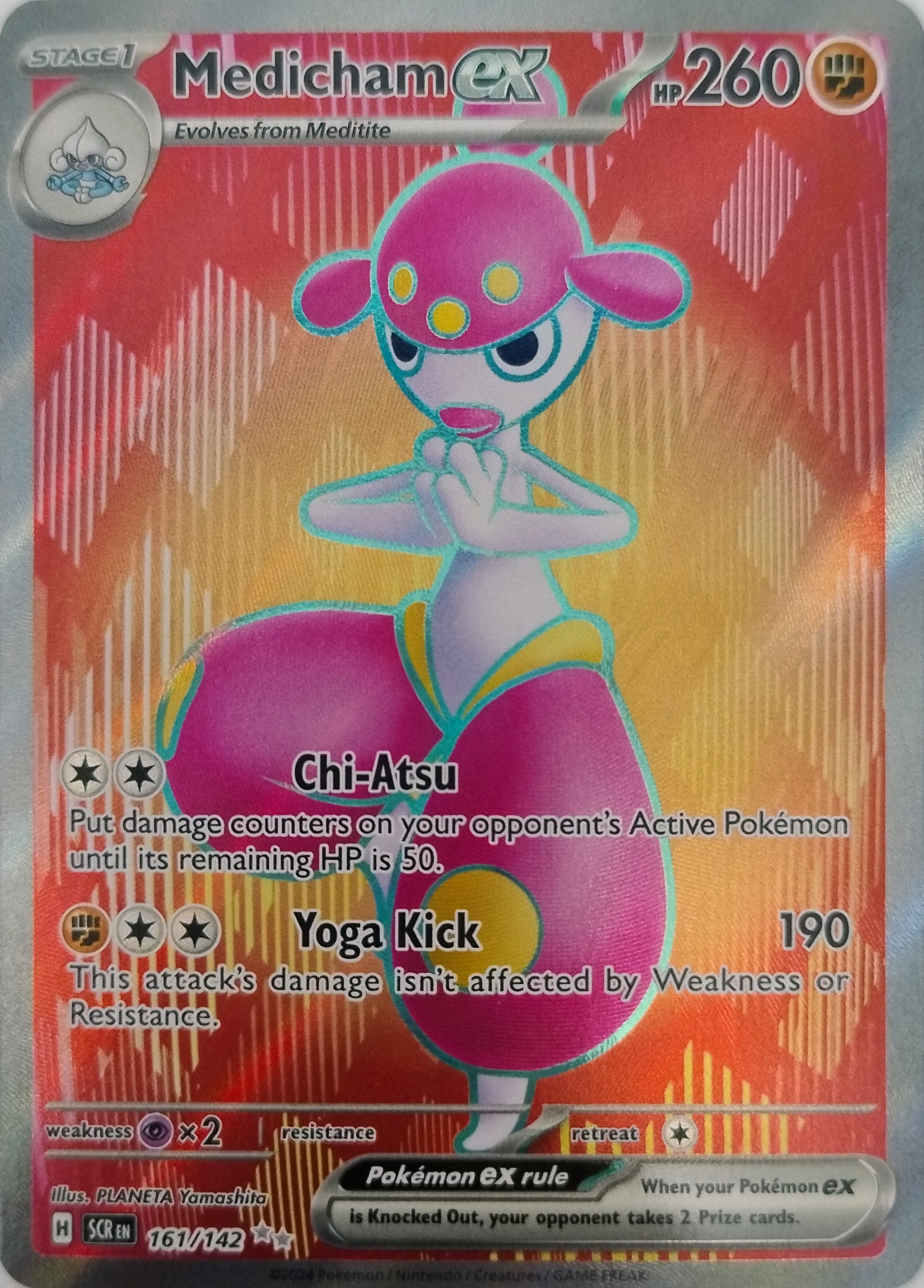 Pokémon Tcg Medicham Ex 161/142