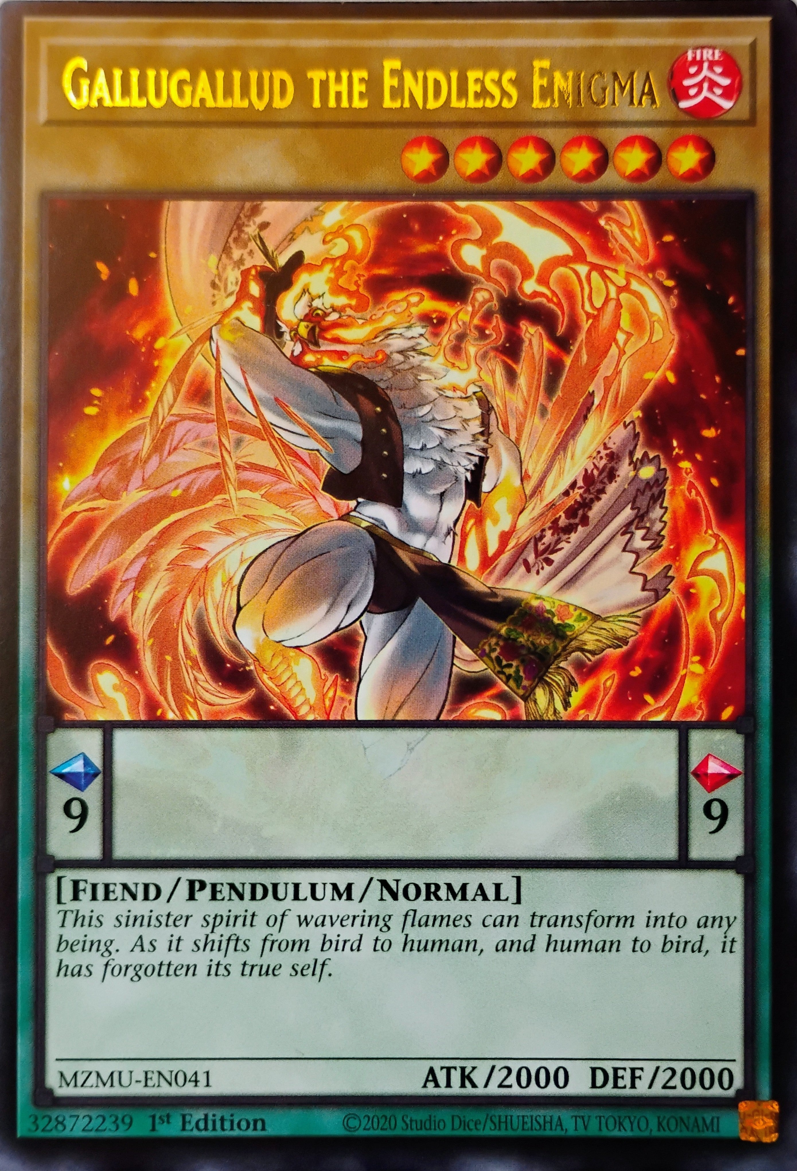 Yugioh! Gallugallud The Endless Enigma Mzmu-en041 Rara