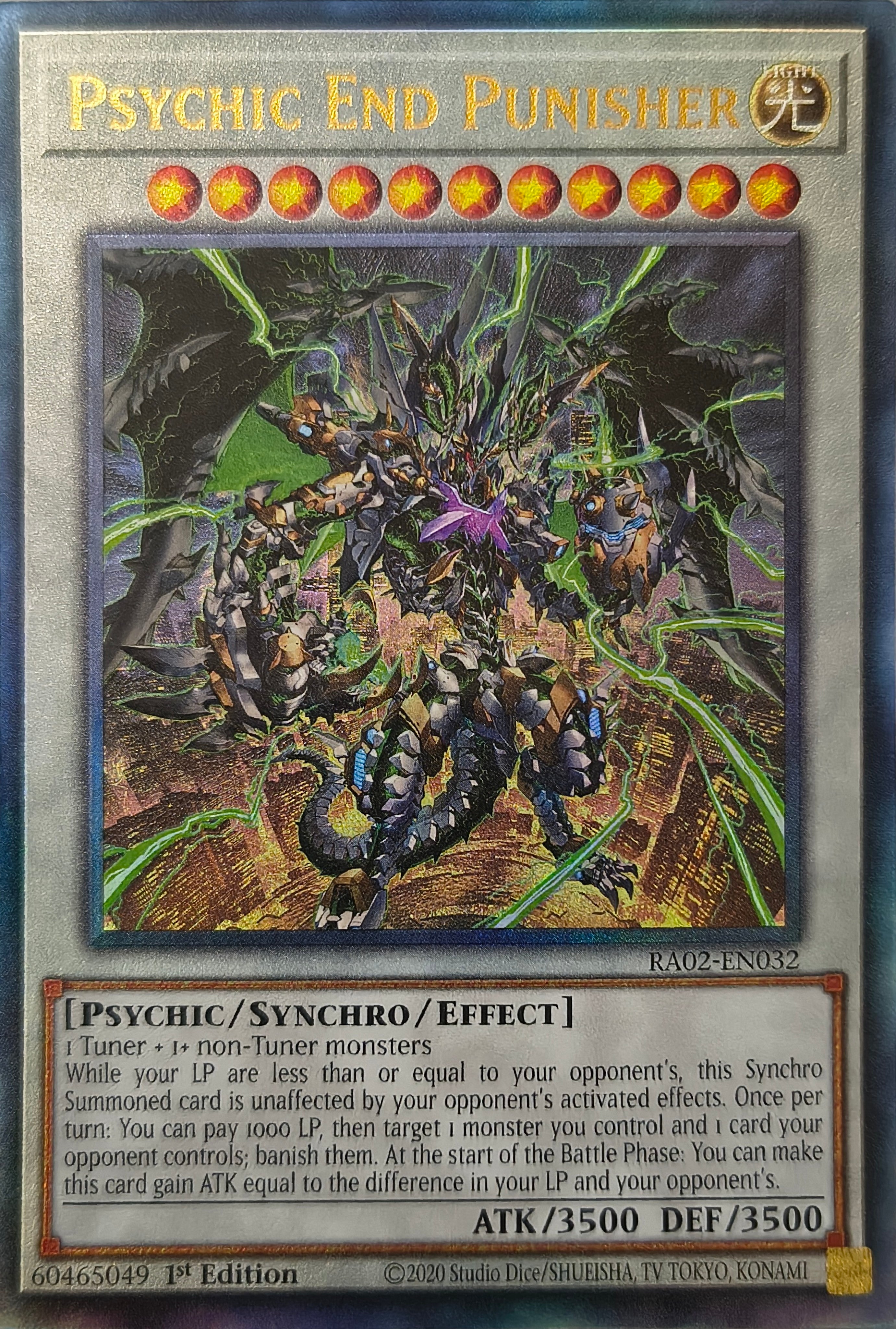 Pokémon tcg Psychic End Punisher Ra02-en032 1st Edition Ultimate