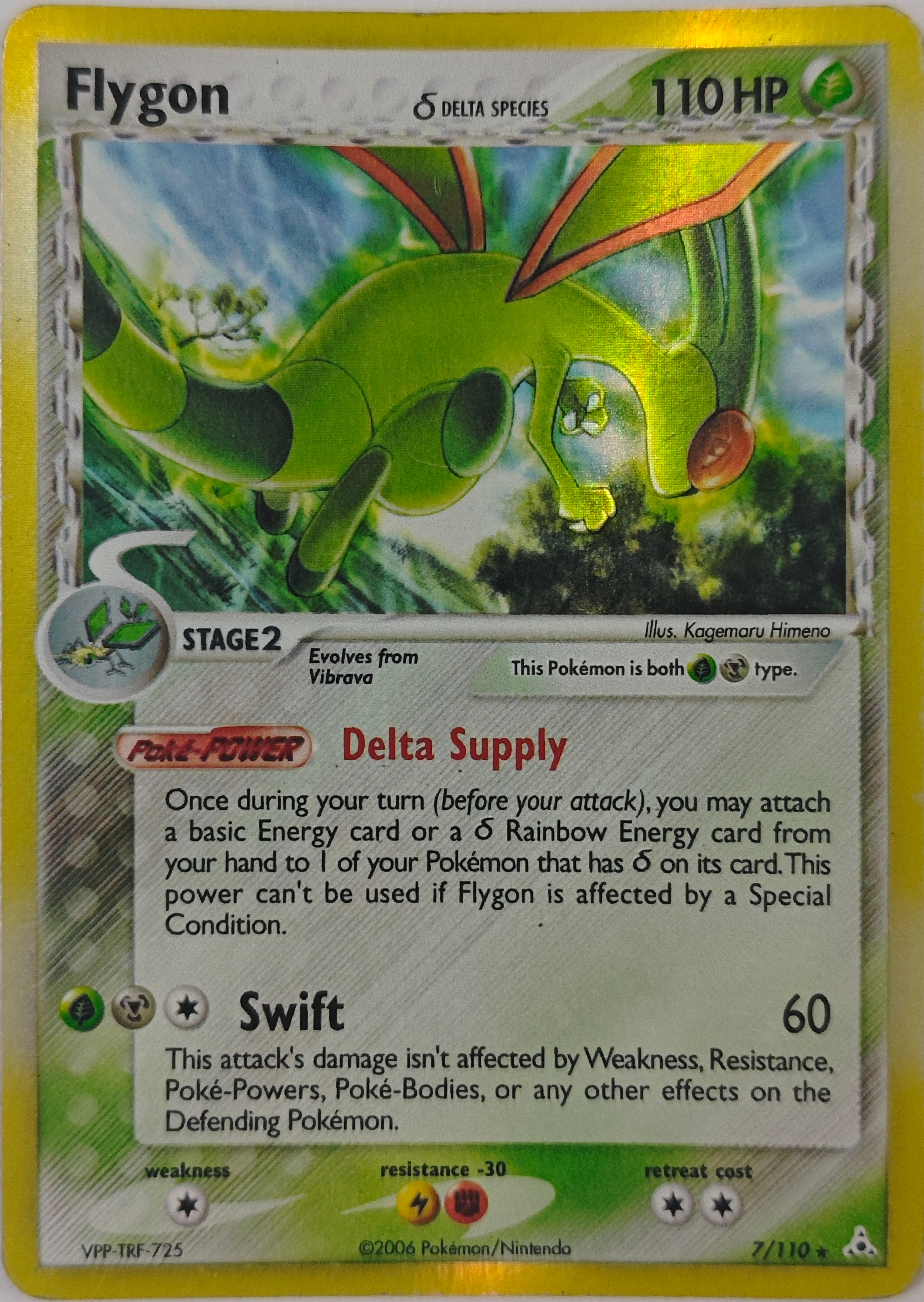 Pokémon Tcg Flygon 7/110 Holo Rare