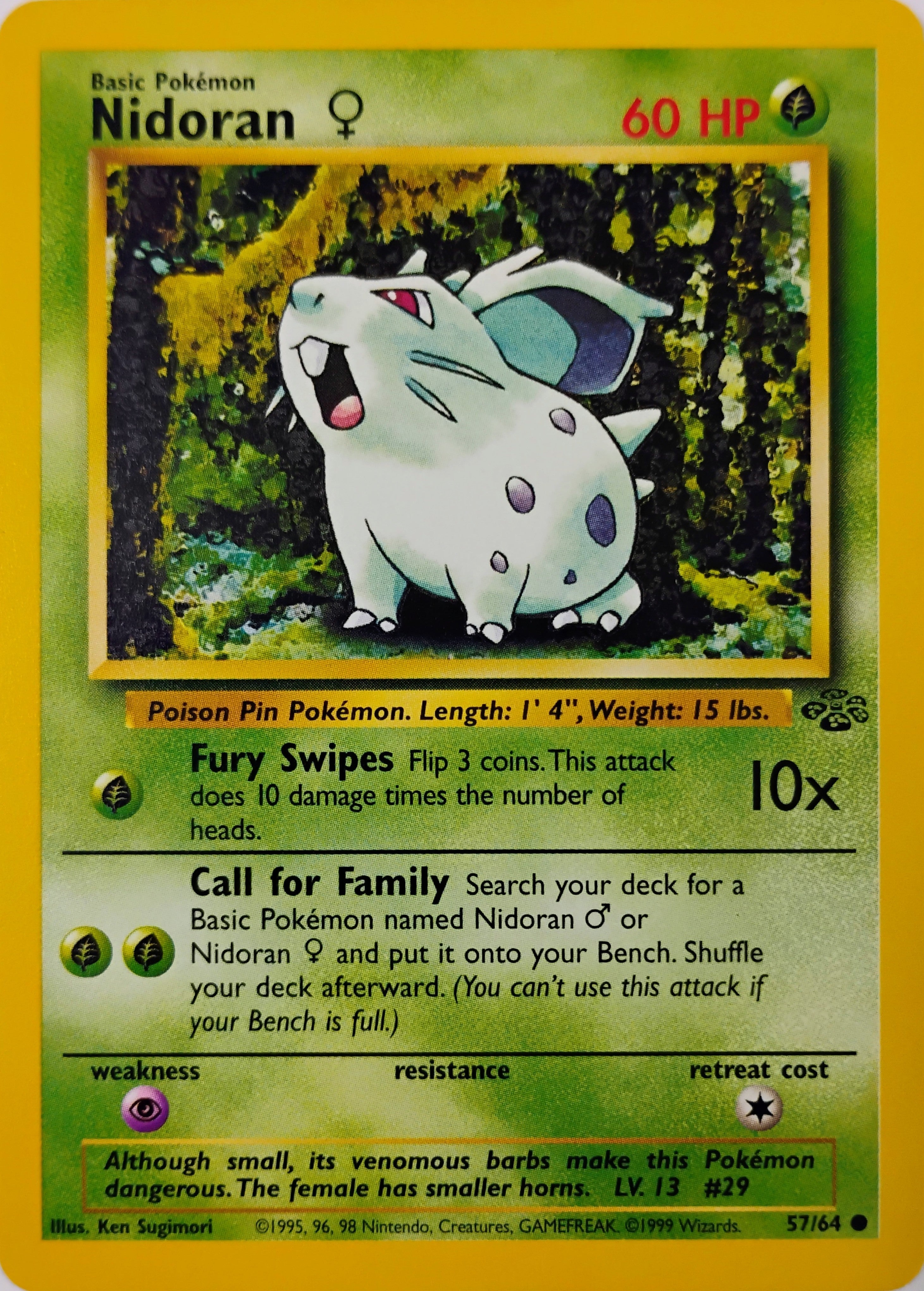 Pokémon tcg Nidoran 57/64