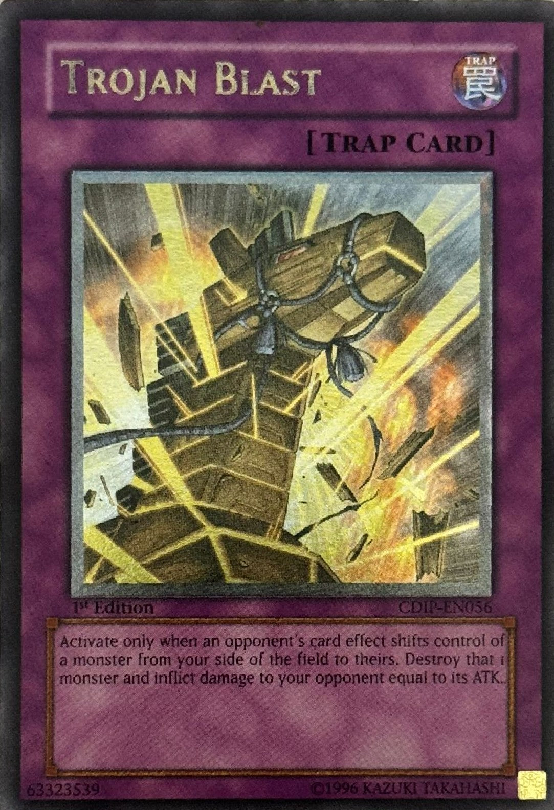 Yugioh! Trojan Blast CDIP-EN056 1st Edition Ultimate