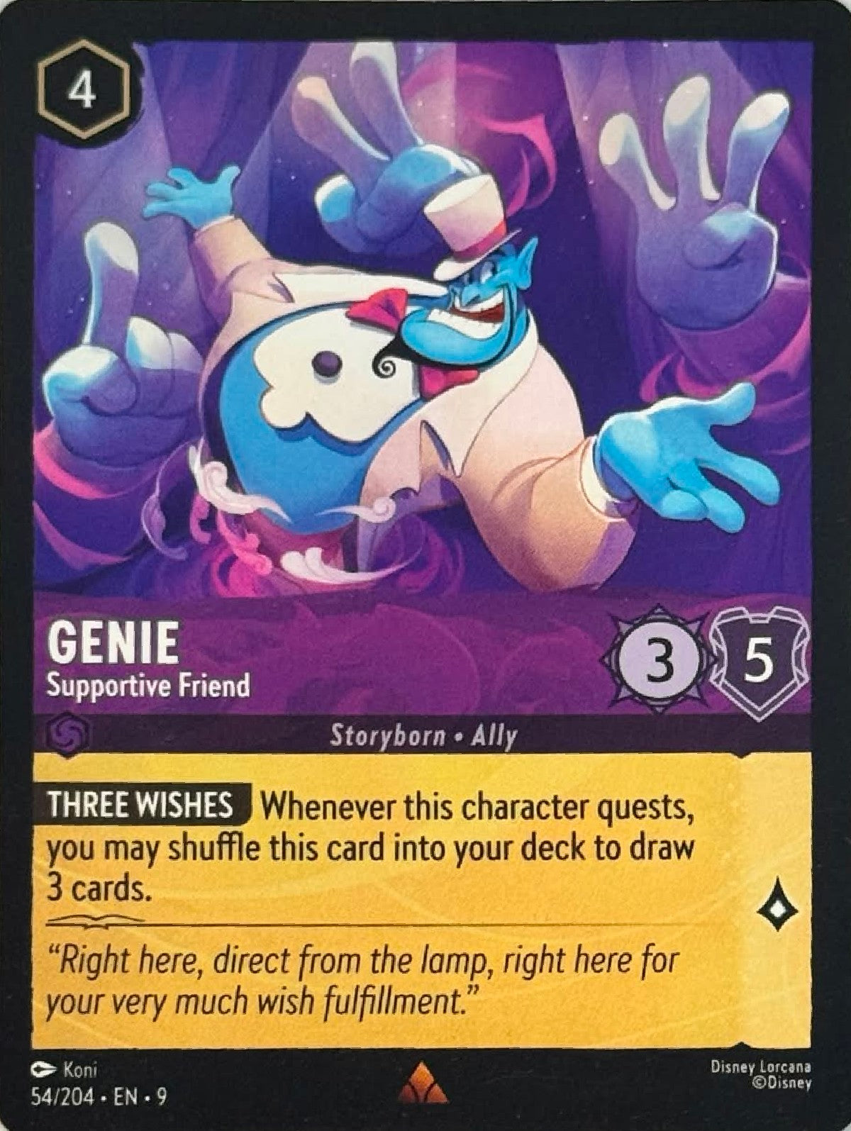 Disney Lorcana Genie 54/204